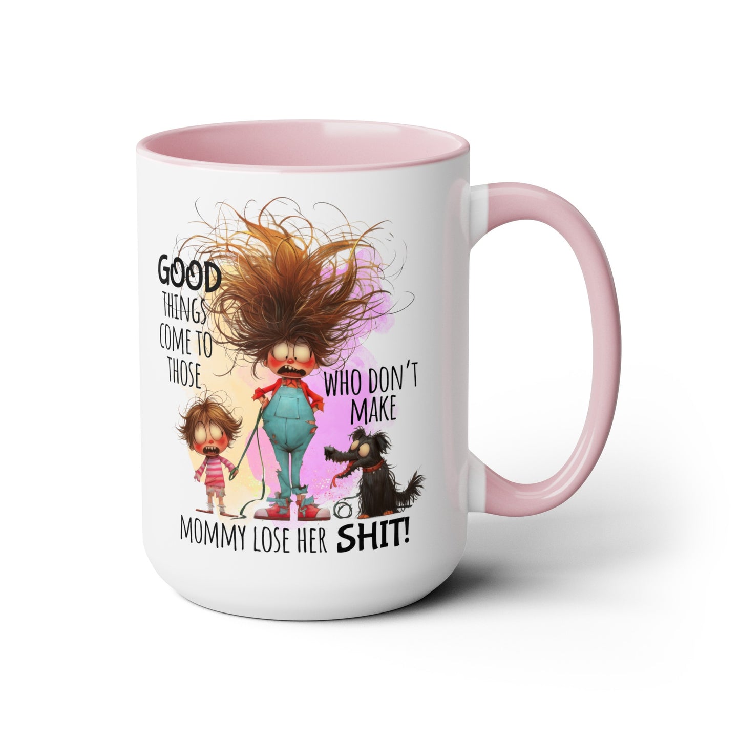 Mom Two-Tone Coffee Mugs, 15oz