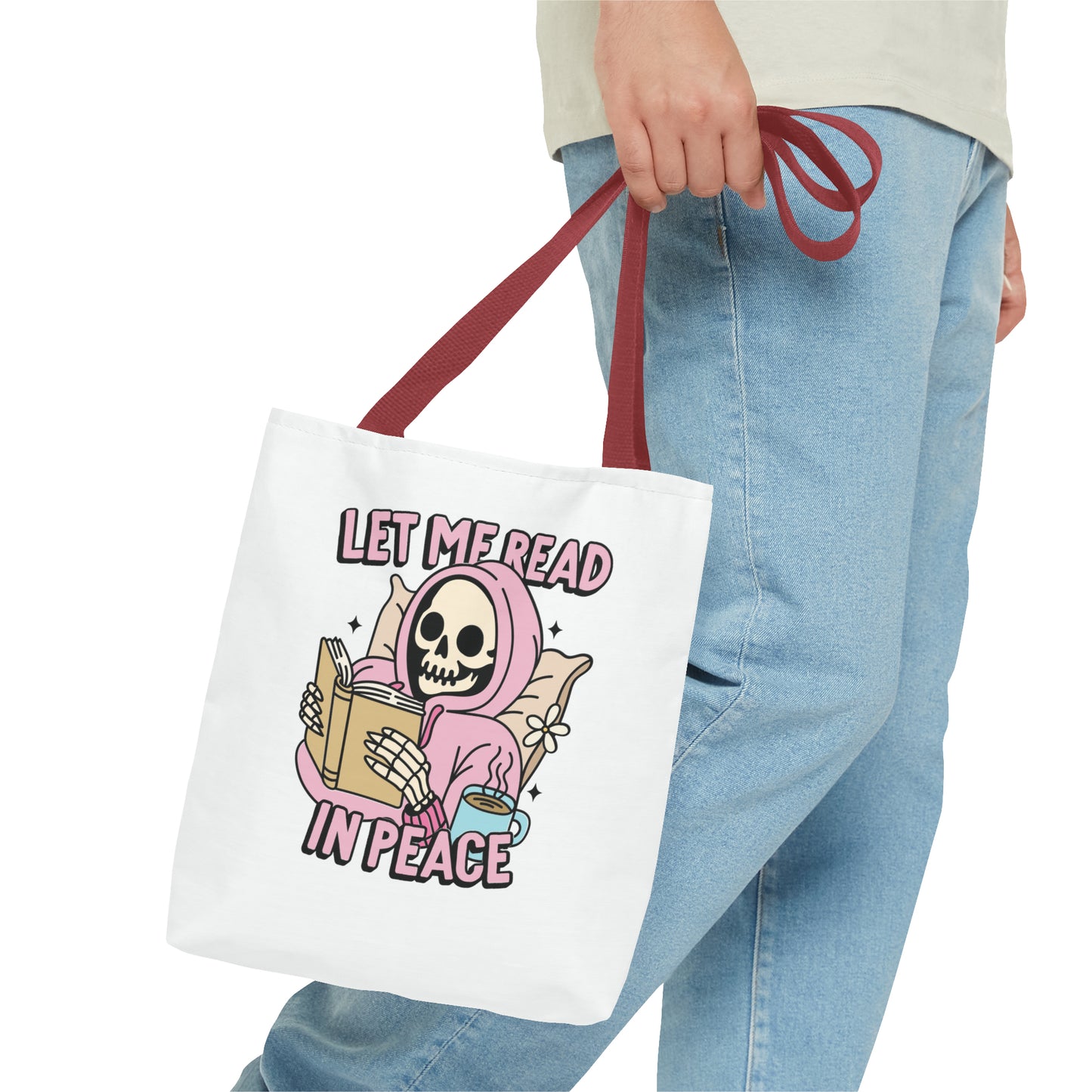 Let Me Read Tote Bag (AOP)
