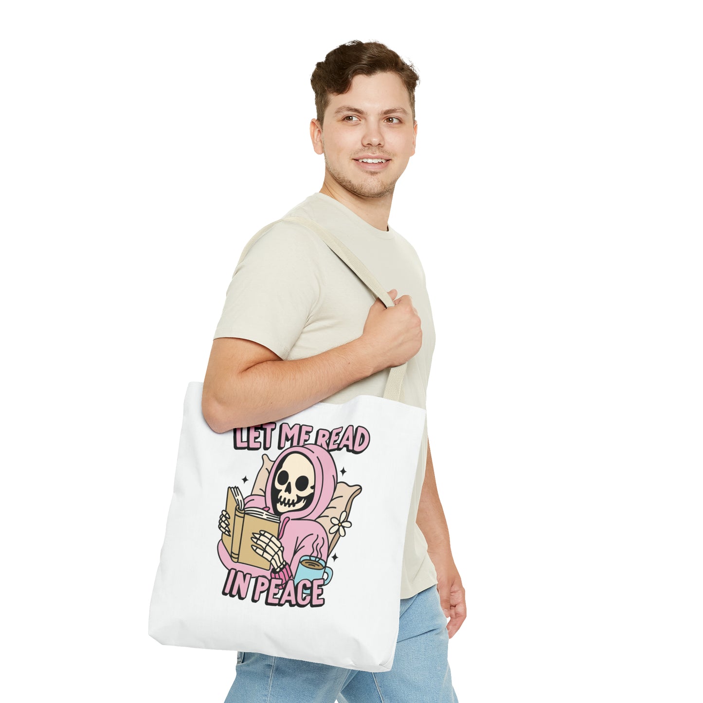 Let Me Read Tote Bag (AOP)