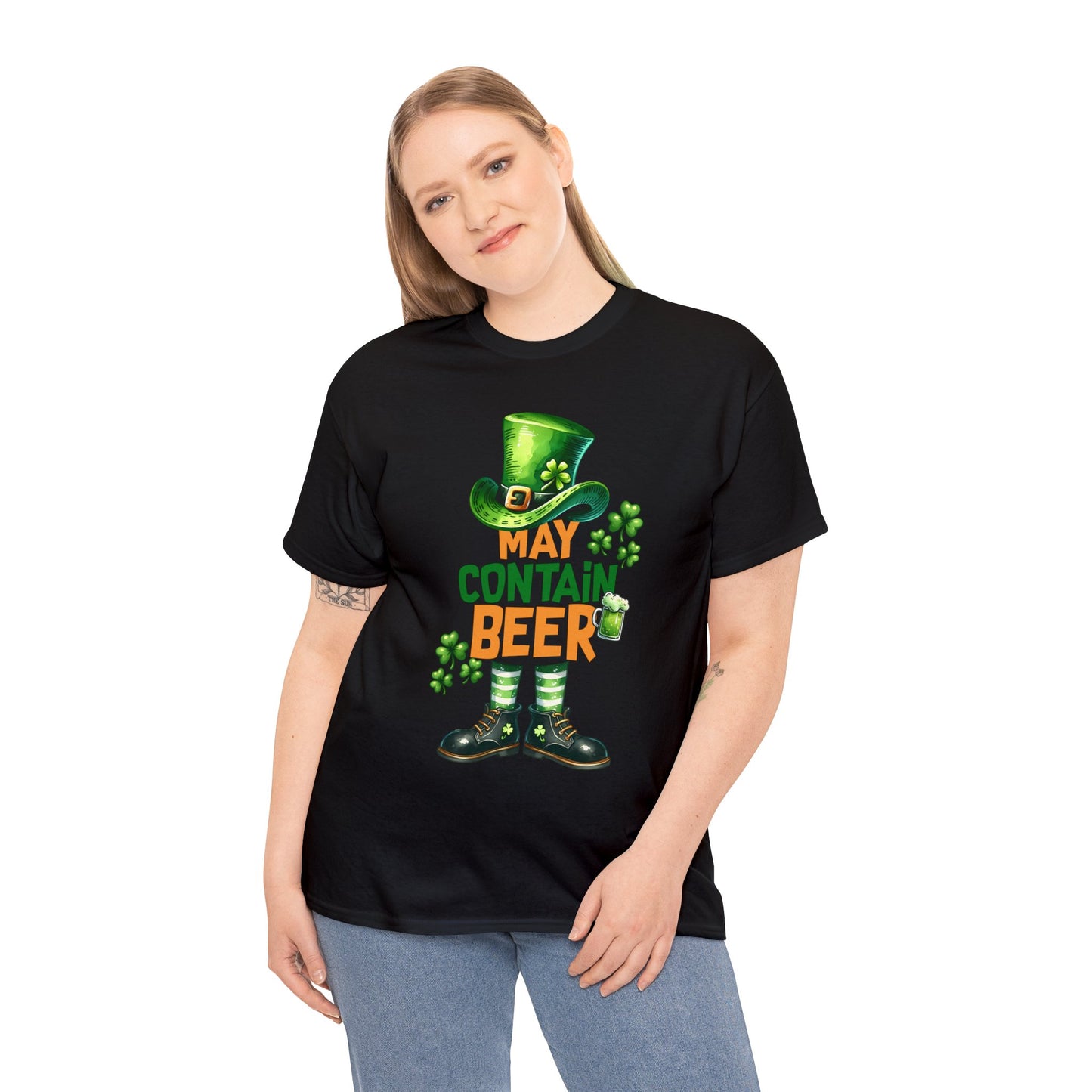 May Contain Beer Unisex Heavy Cotton Tee