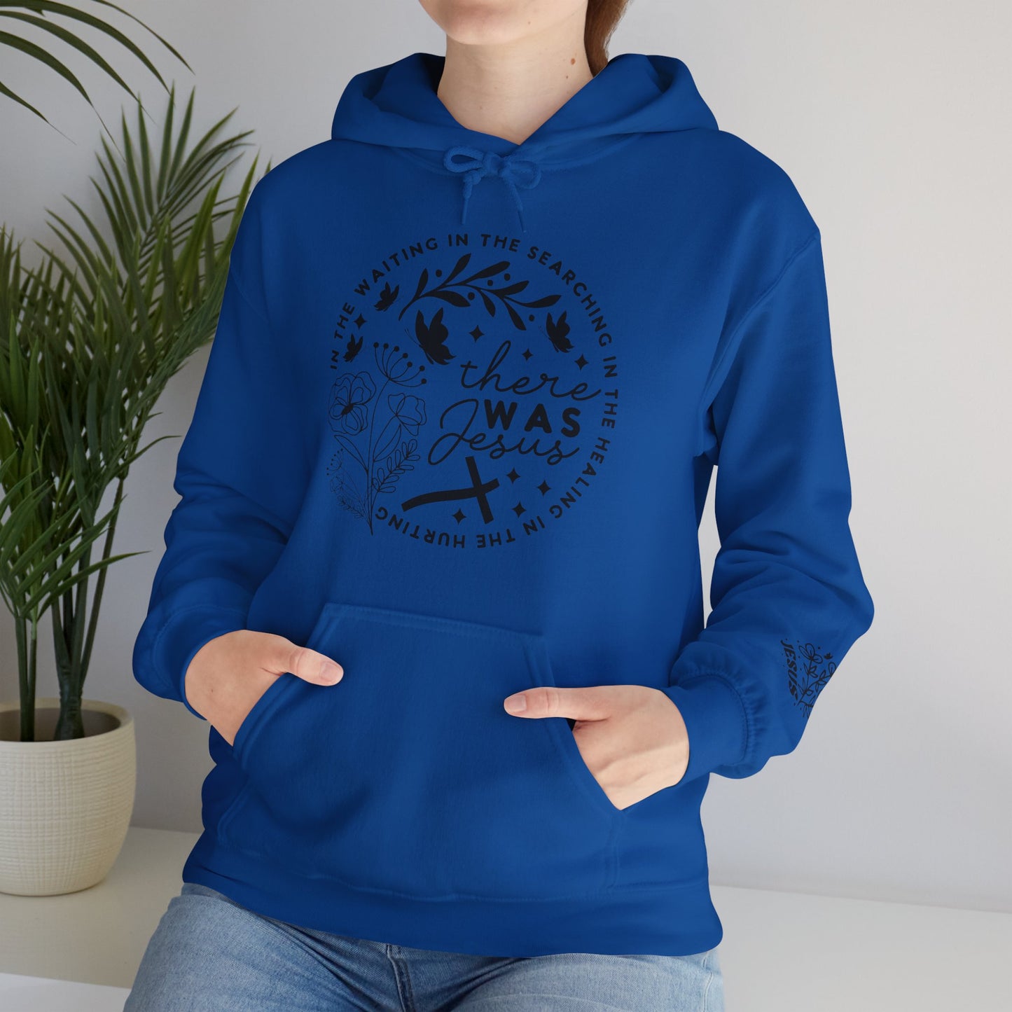 There was Jesus Unisex Heavy Blend™ Hooded Sweatshirt