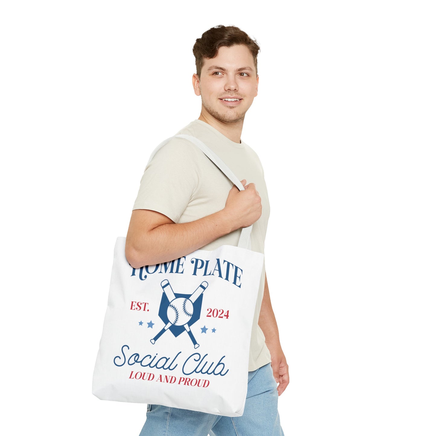 Home Plate Social Club Tote Bag (AOP)
