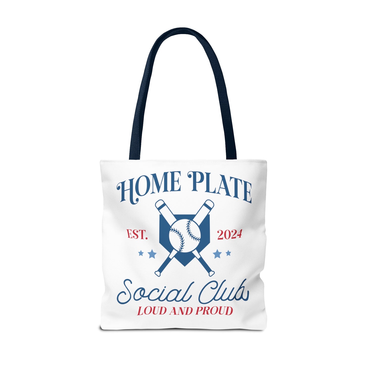 Home Plate Social Club Tote Bag (AOP)