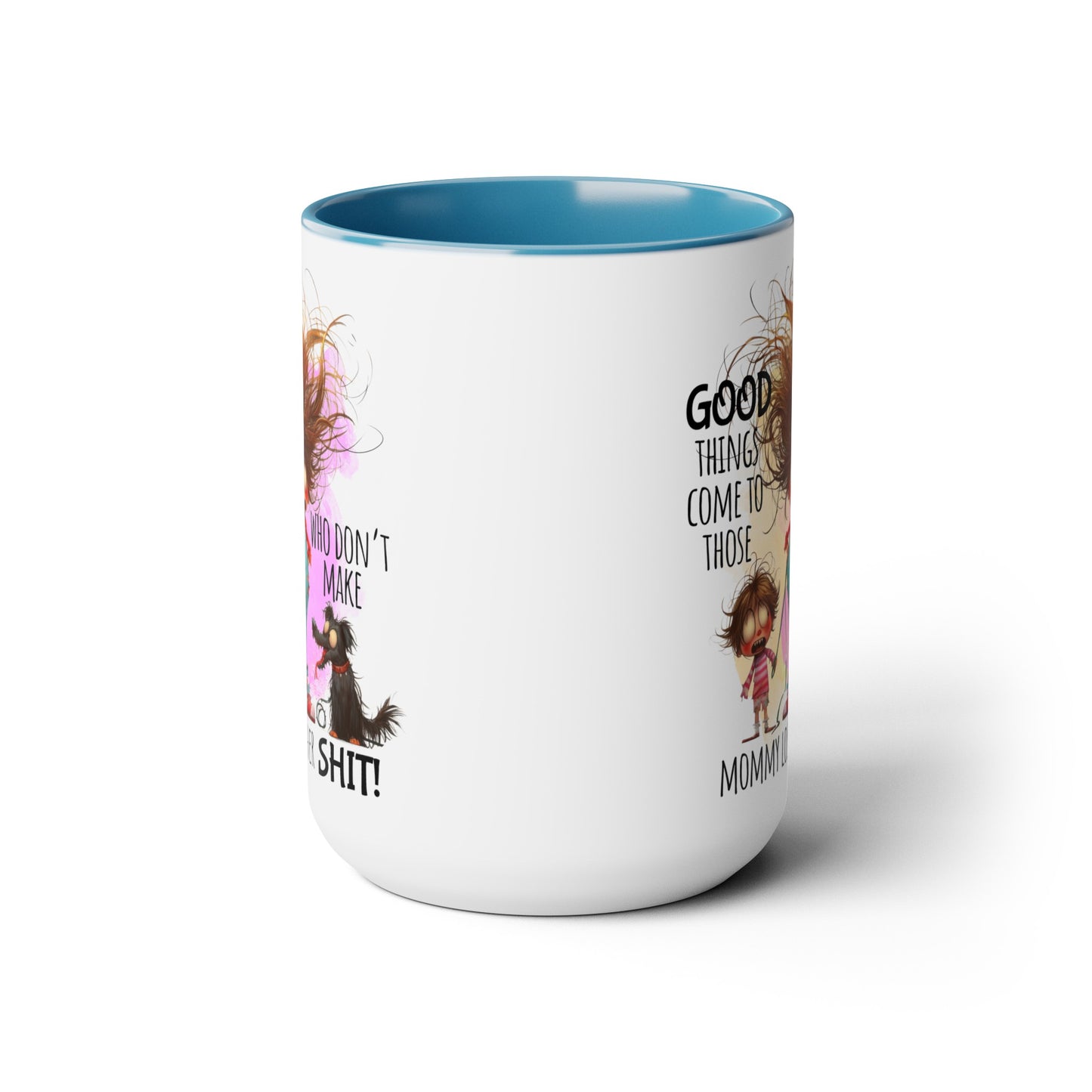 Mom Two-Tone Coffee Mugs, 15oz