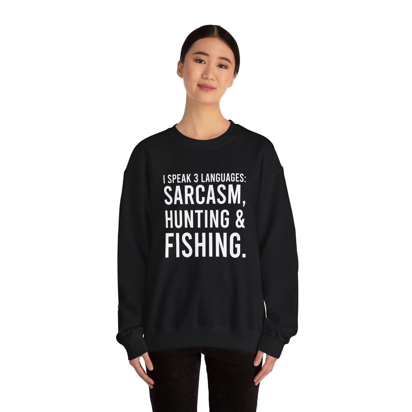 3 languages Unisex Heavy Blend™ Crewneck Sweatshirt