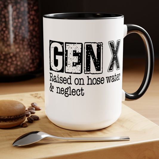 Gen X Two-Tone Coffee Mugs, 15oz