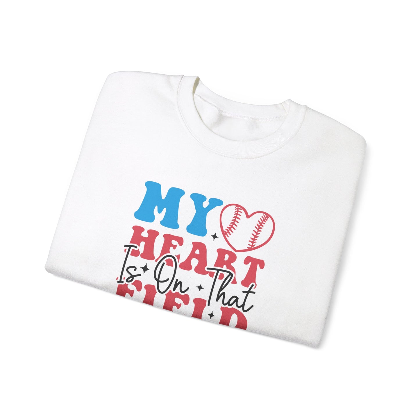Heart is on that Field Unisex Heavy Blend™ Crewneck Sweatshirt