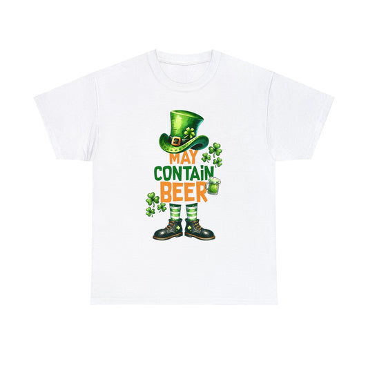 May Contain Beer Unisex Heavy Cotton Tee