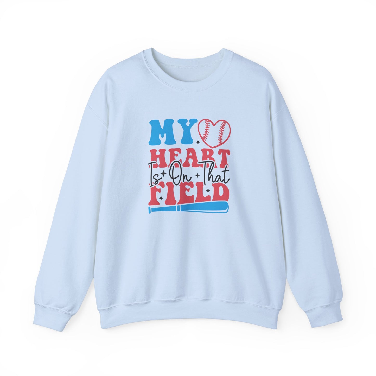 Heart is on that Field Unisex Heavy Blend™ Crewneck Sweatshirt