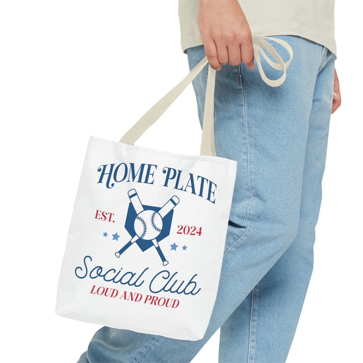 Home Plate Social Club Tote Bag (AOP)