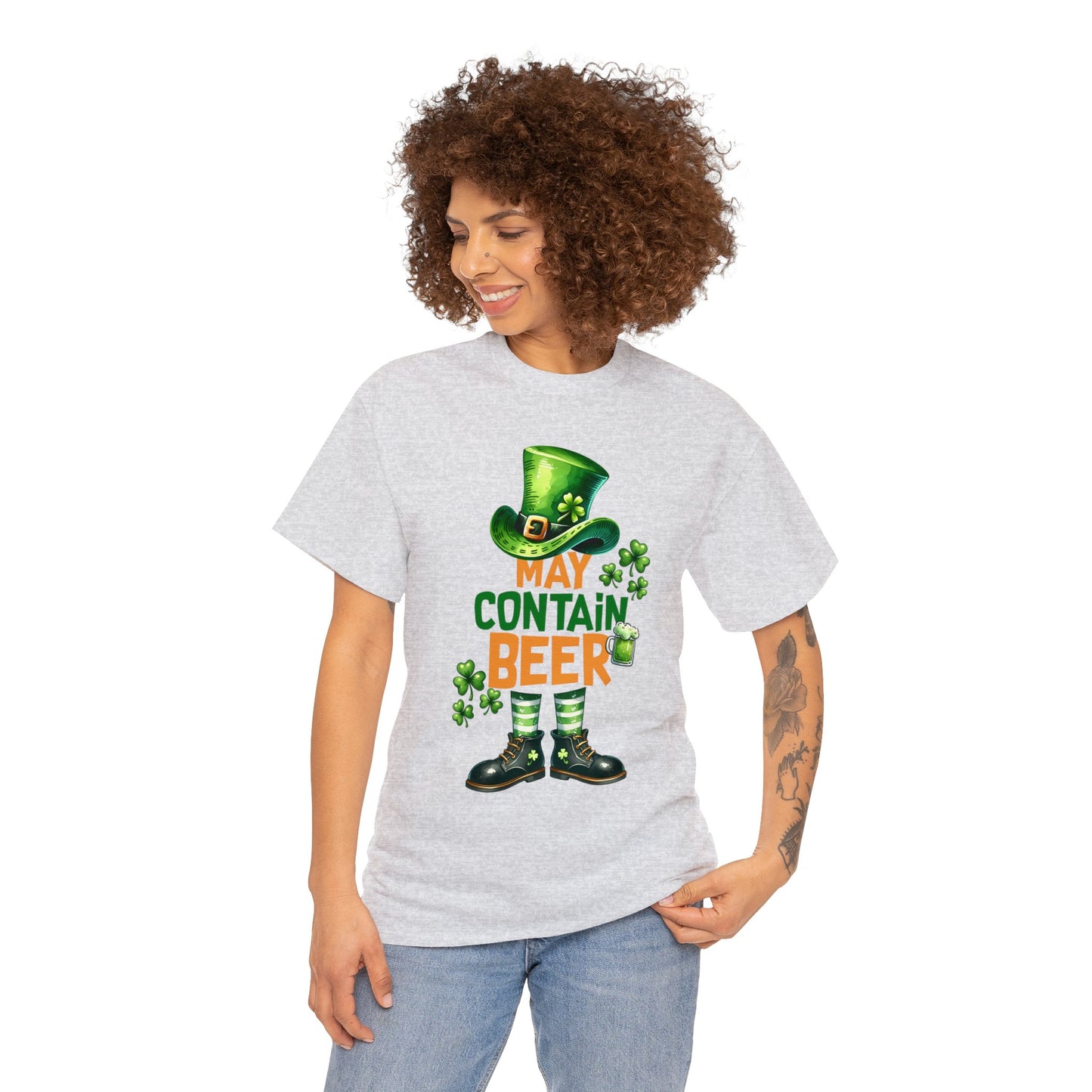 May Contain Beer Unisex Heavy Cotton Tee
