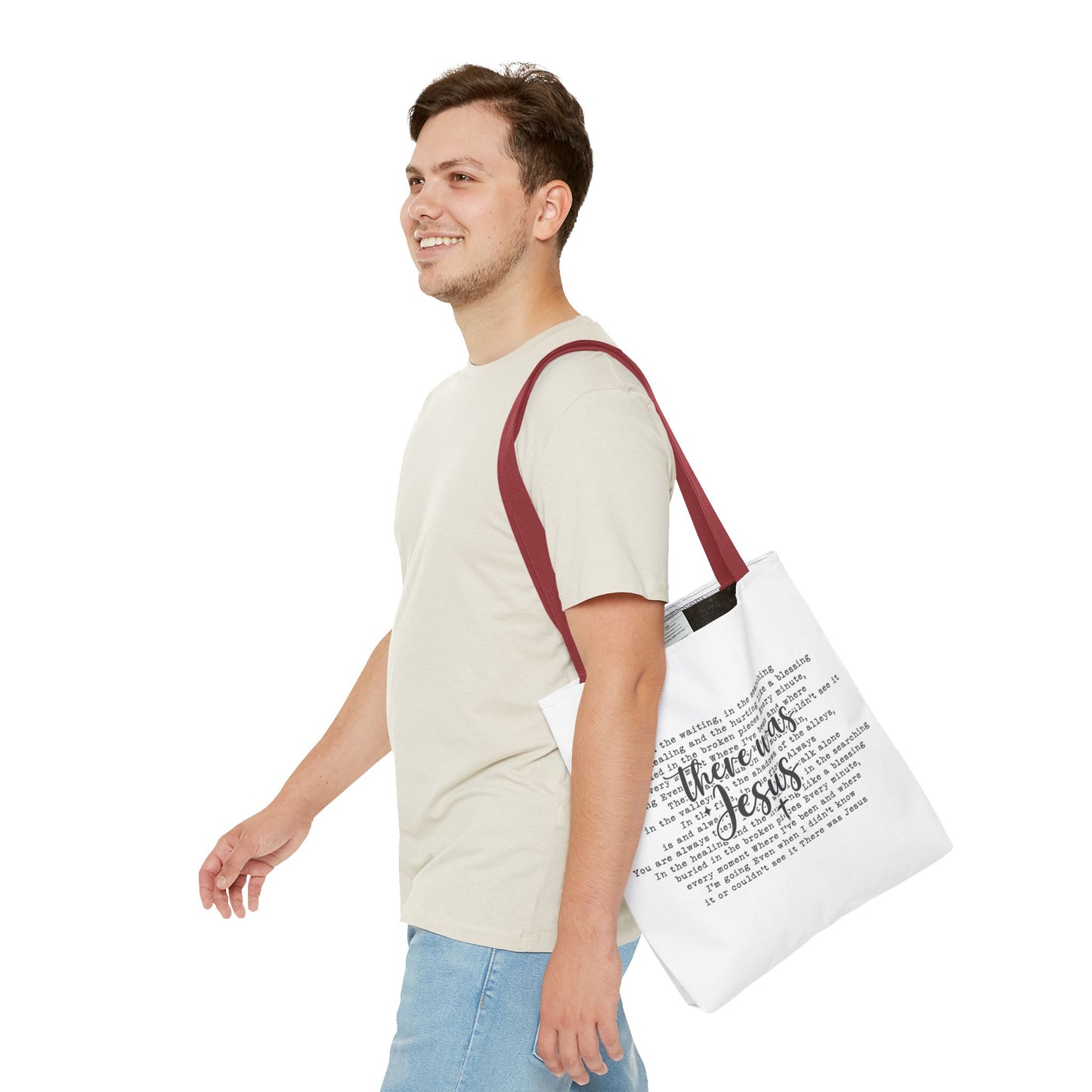 There was Jesus Tote Bag (AOP)