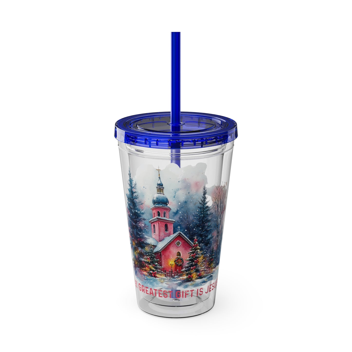 The Greatest Gift Sunsplash Tumbler with Straw, 16oz
