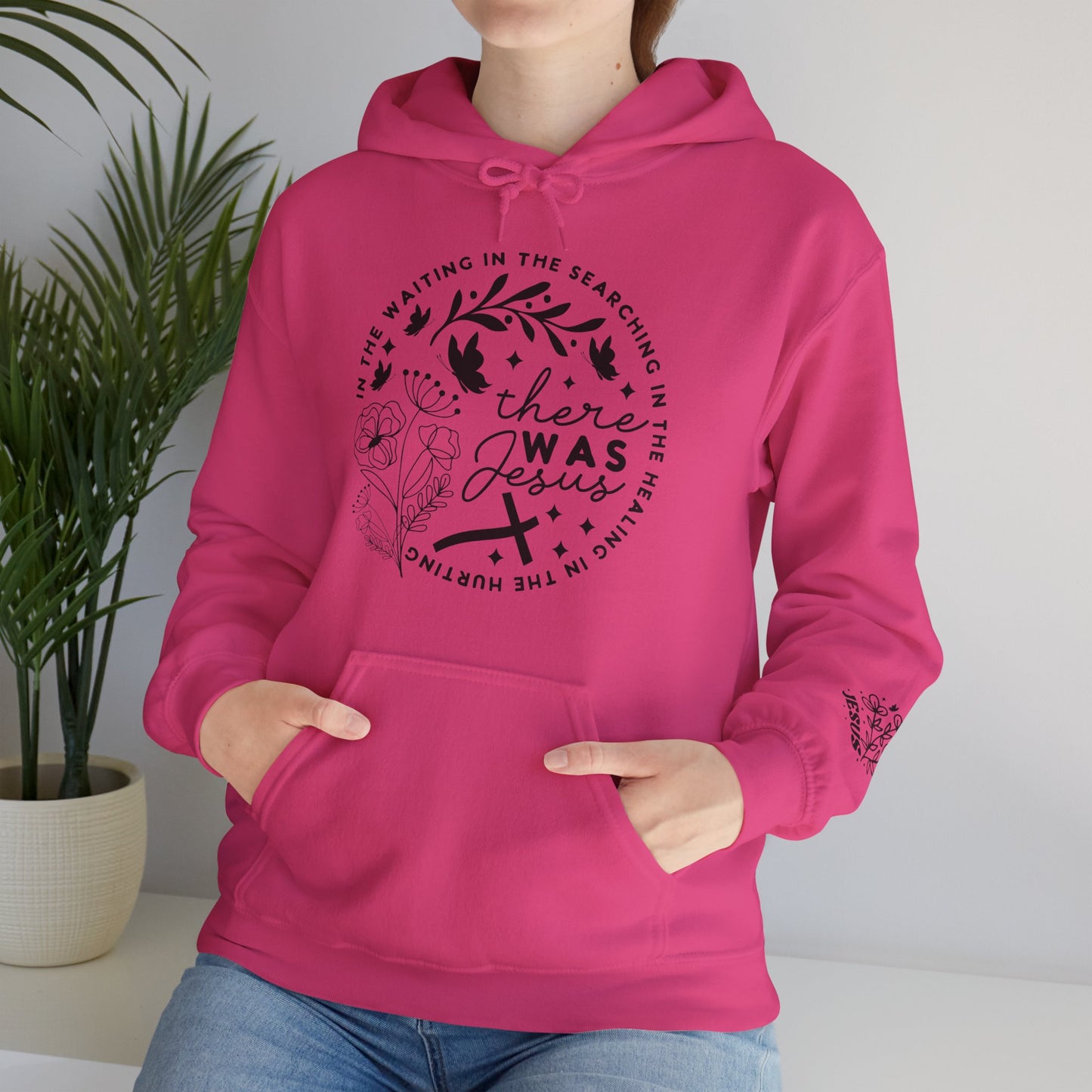 There was Jesus Unisex Heavy Blend™ Hooded Sweatshirt