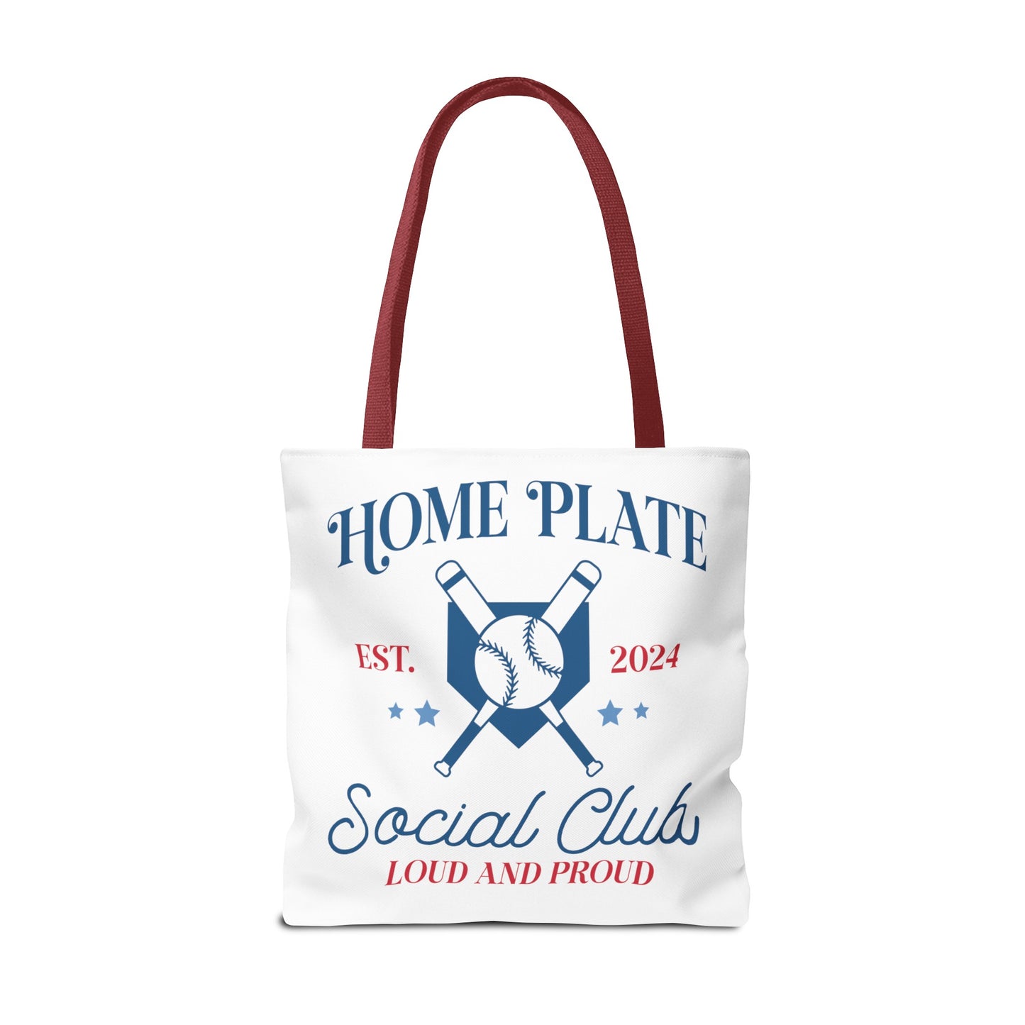 Home Plate Social Club Tote Bag (AOP)