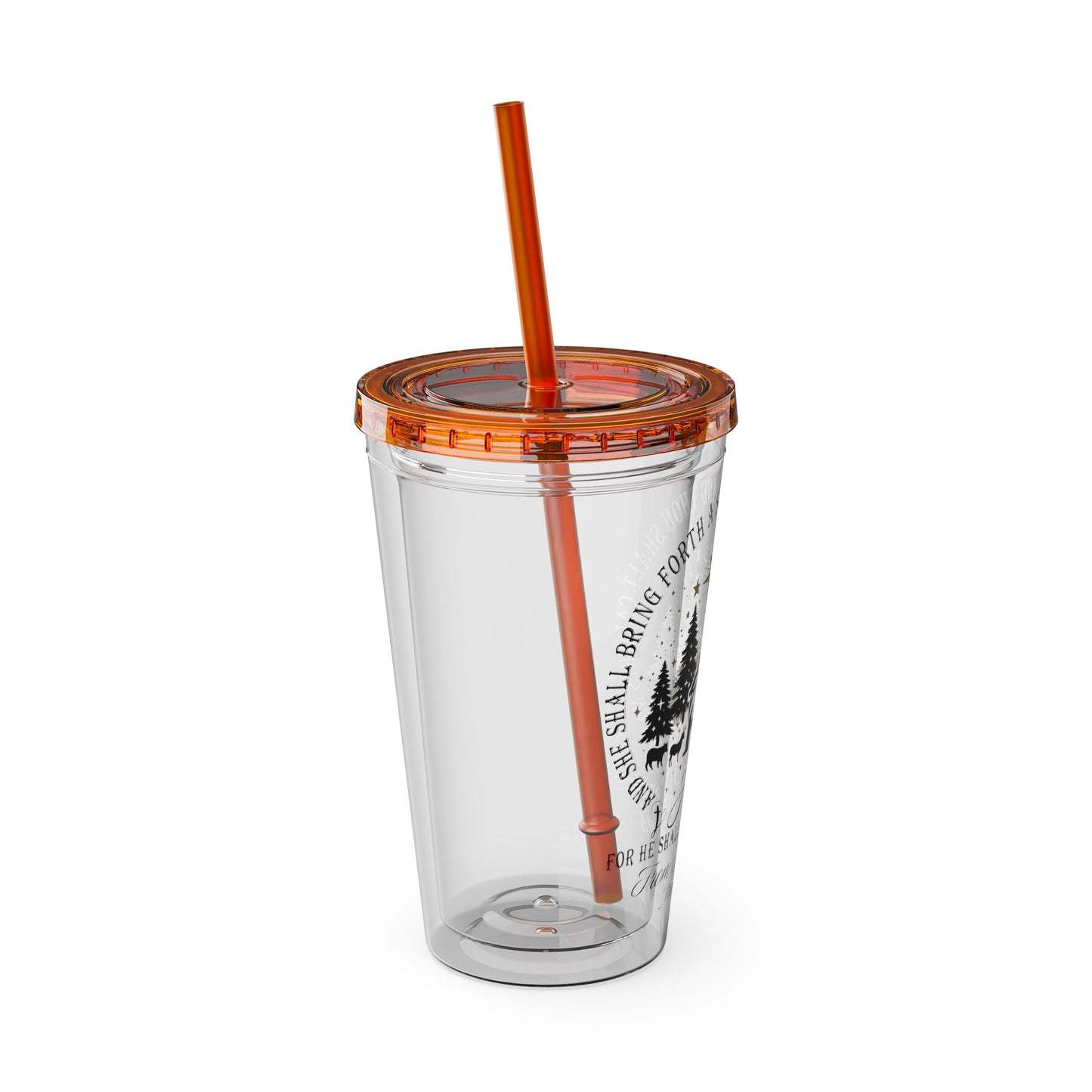 Matthew Sunsplash Tumbler with Straw, 16oz