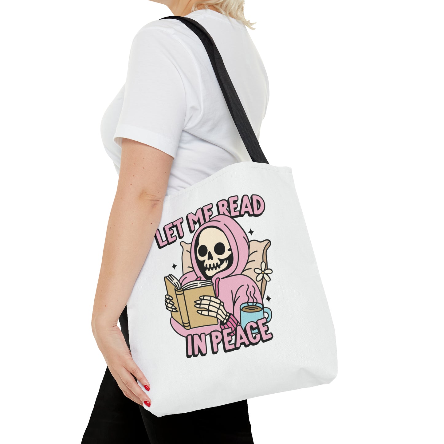 Let Me Read Tote Bag (AOP)
