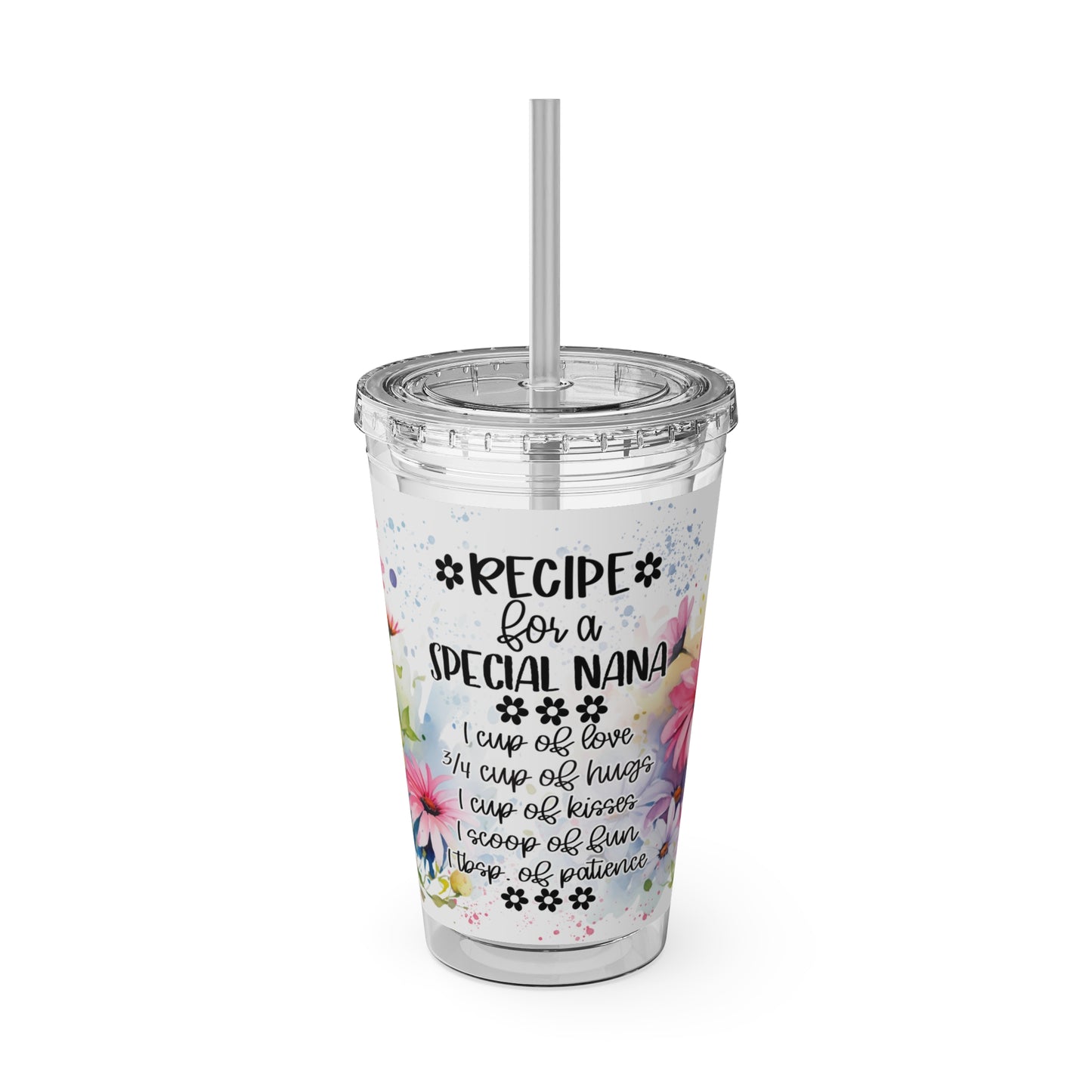 Nana Sunsplash Tumbler with Straw, 16oz