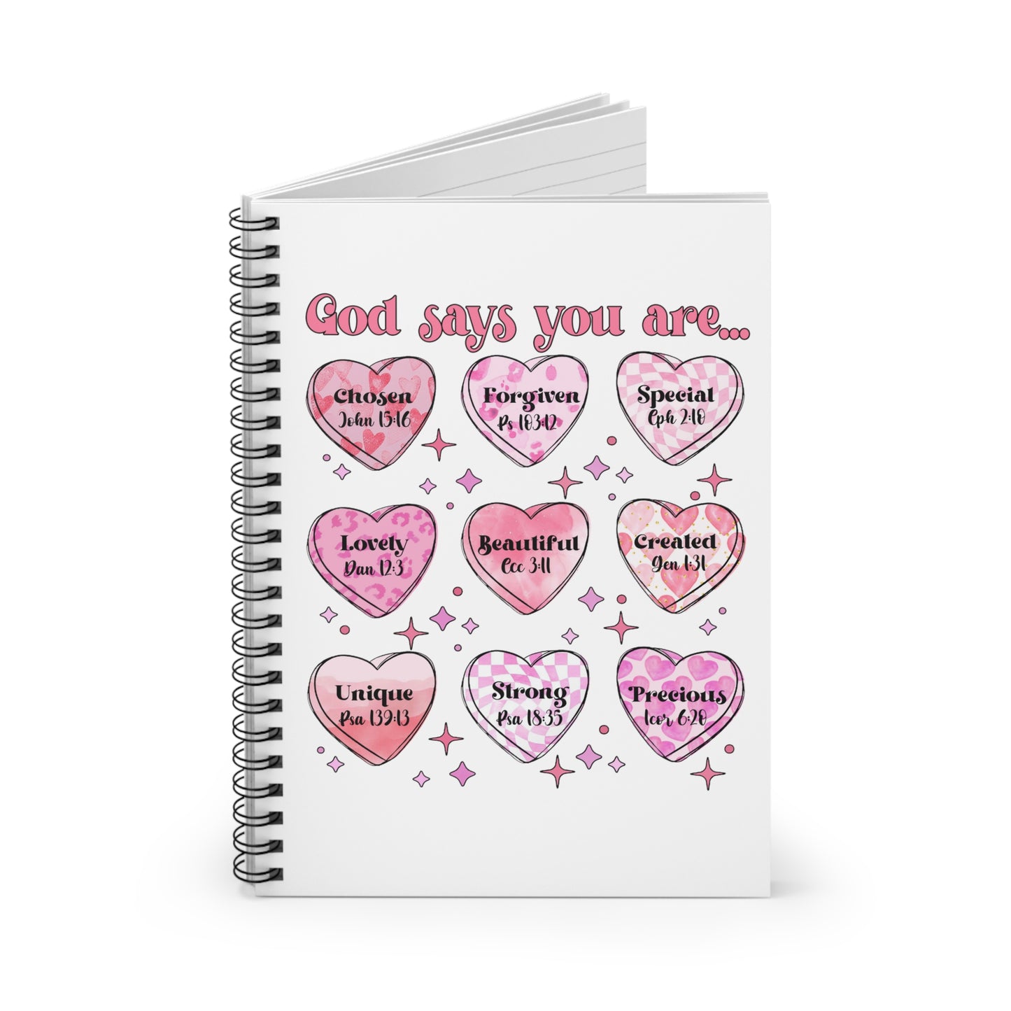 God Says Spiral Notebook - Ruled Line