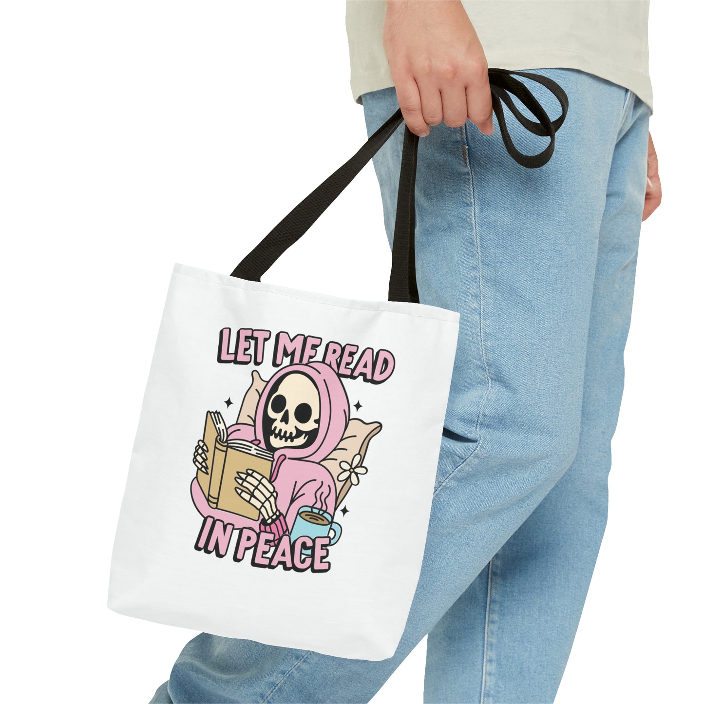 Let Me Read Tote Bag (AOP)