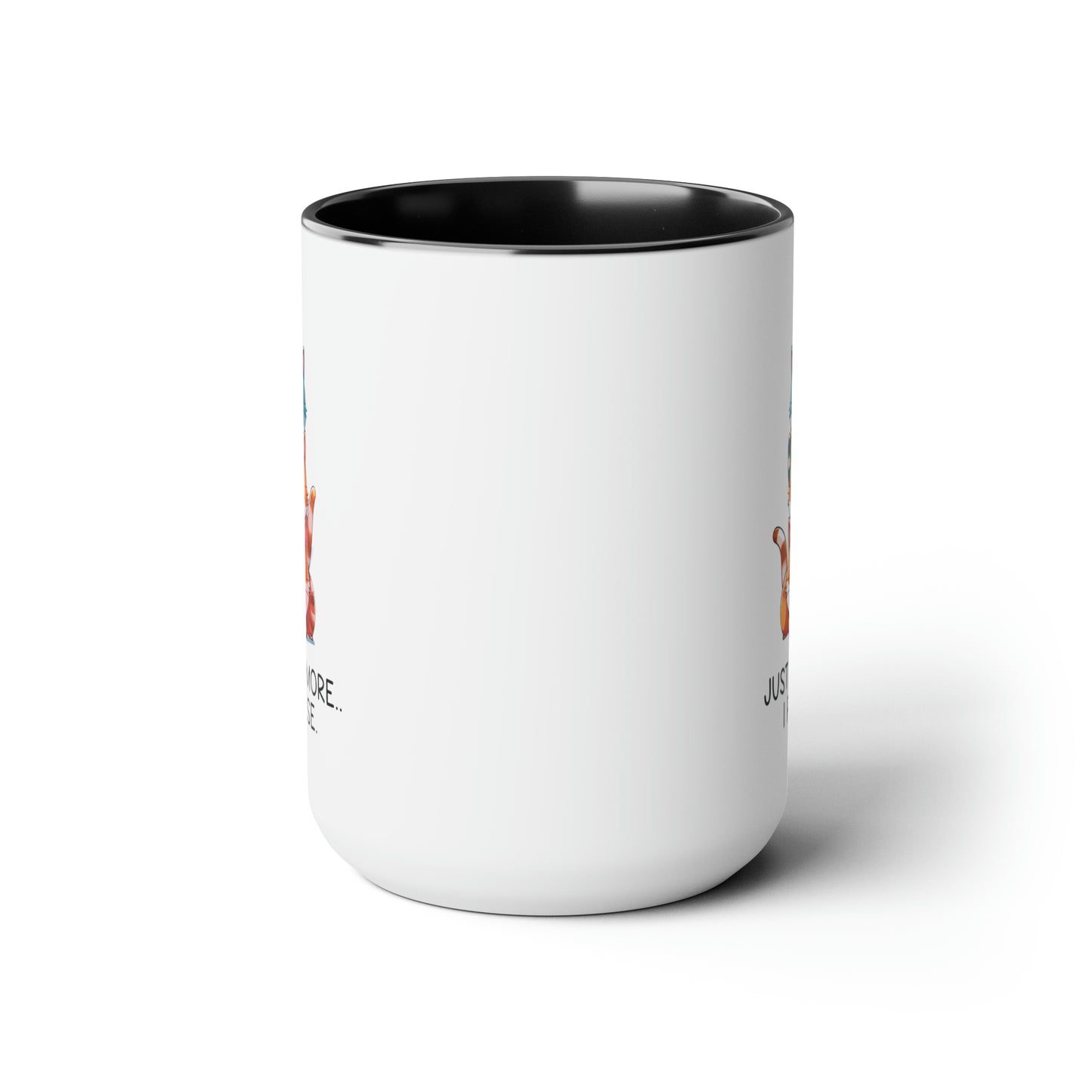One more Cat Two-Tone Coffee Mugs, 15oz