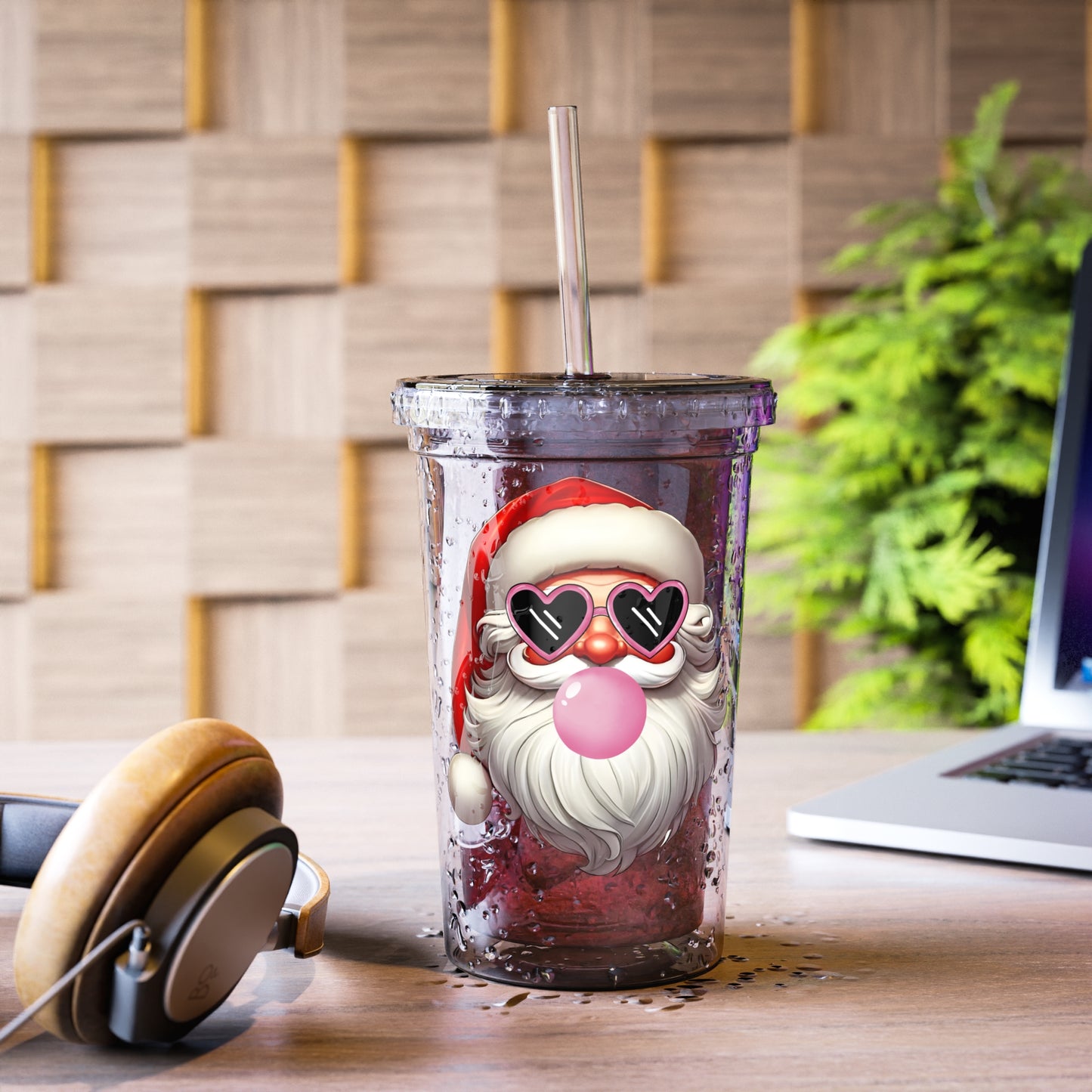 Bubble Santa Acrylic Cup