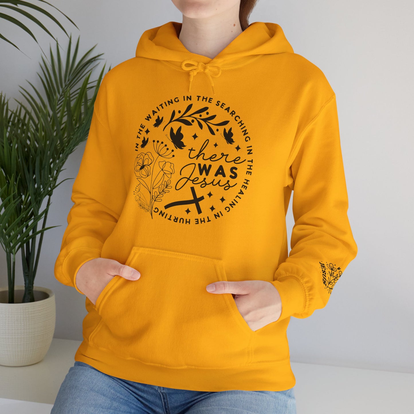 There was Jesus Unisex Heavy Blend™ Hooded Sweatshirt
