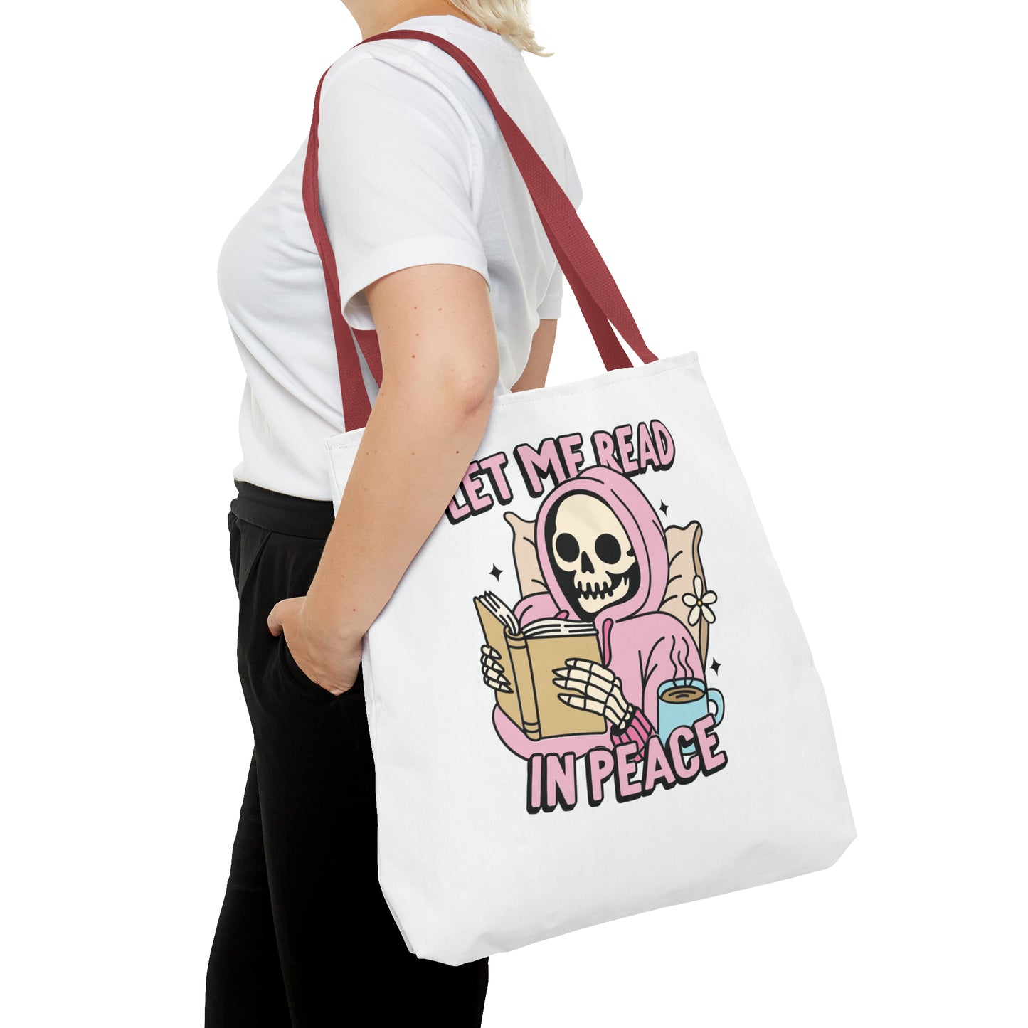 Let Me Read Tote Bag (AOP)