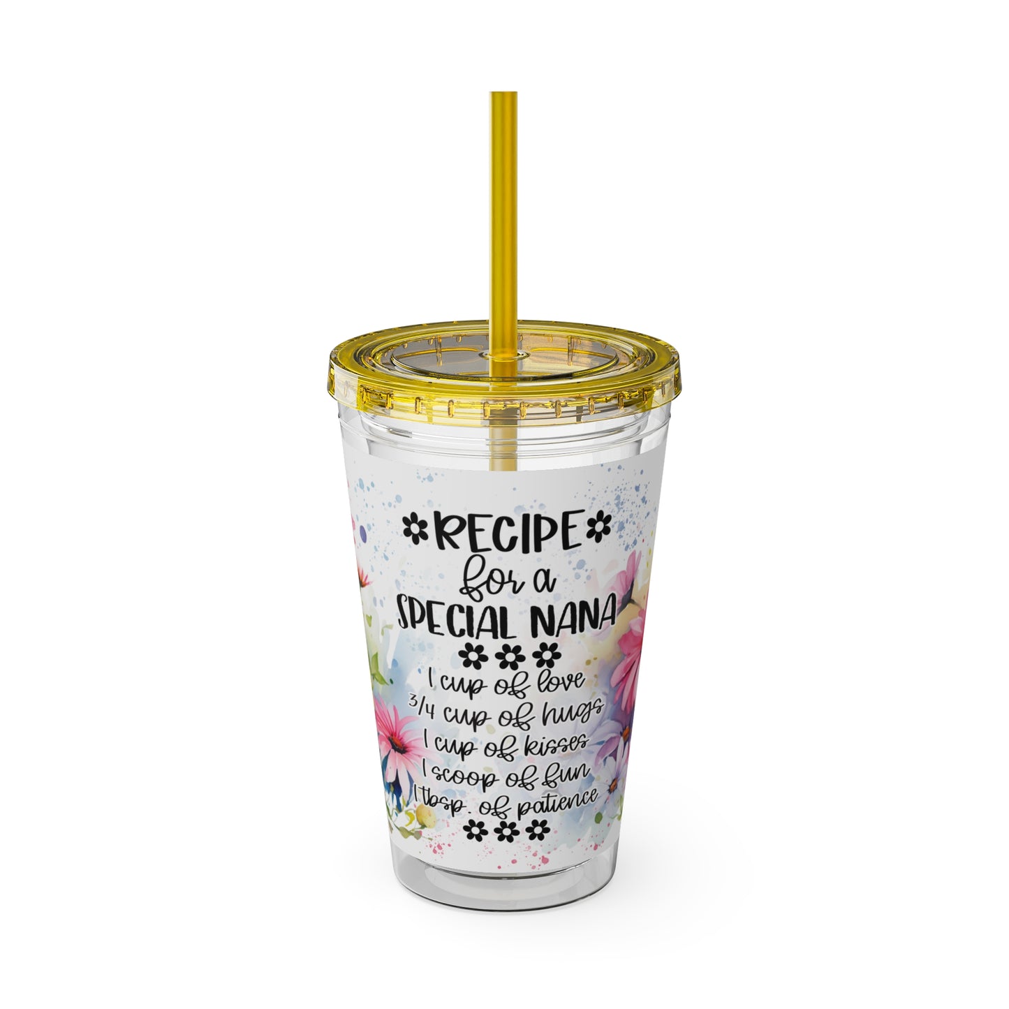 Nana Sunsplash Tumbler with Straw, 16oz