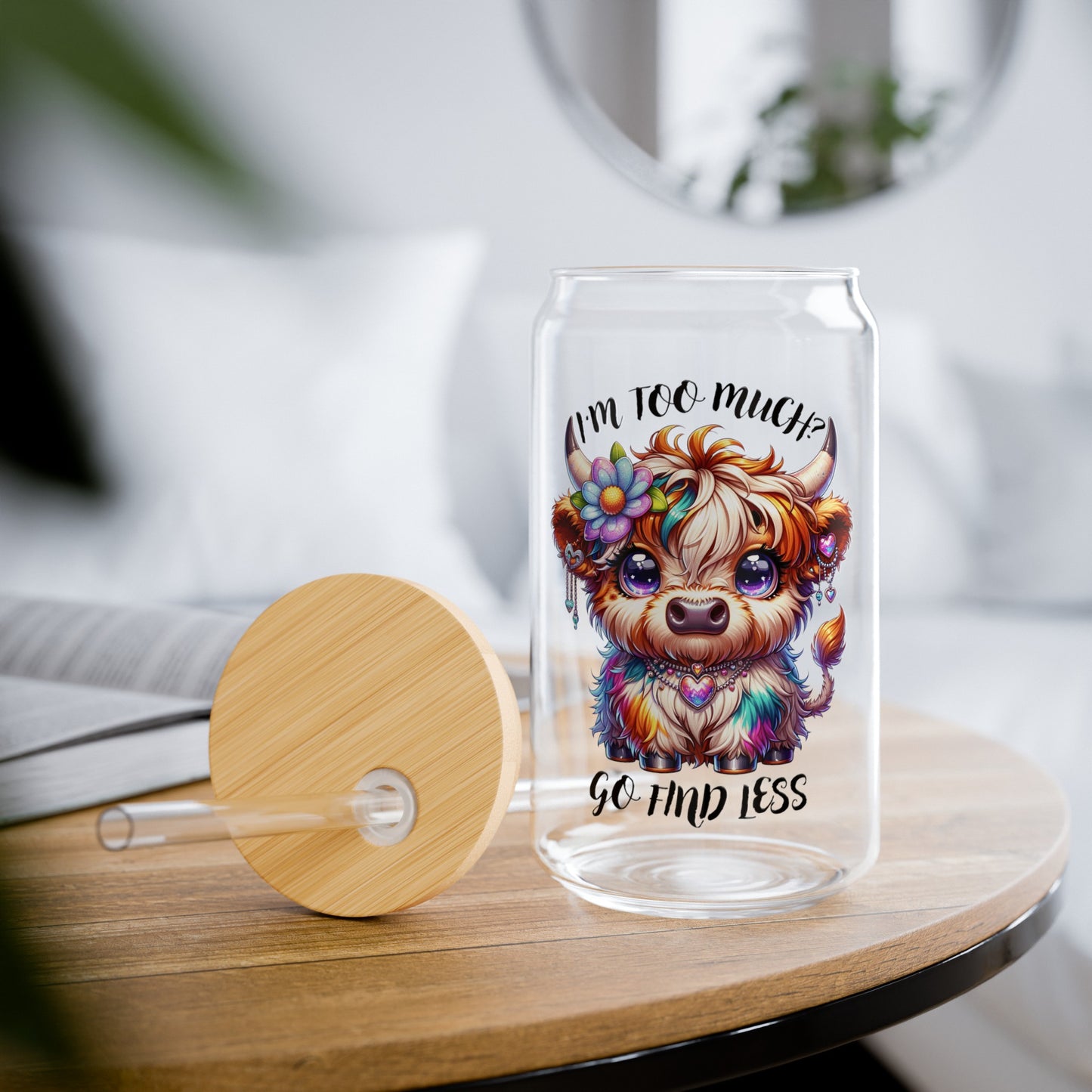 Go Find Less Sipper Glass, 16oz