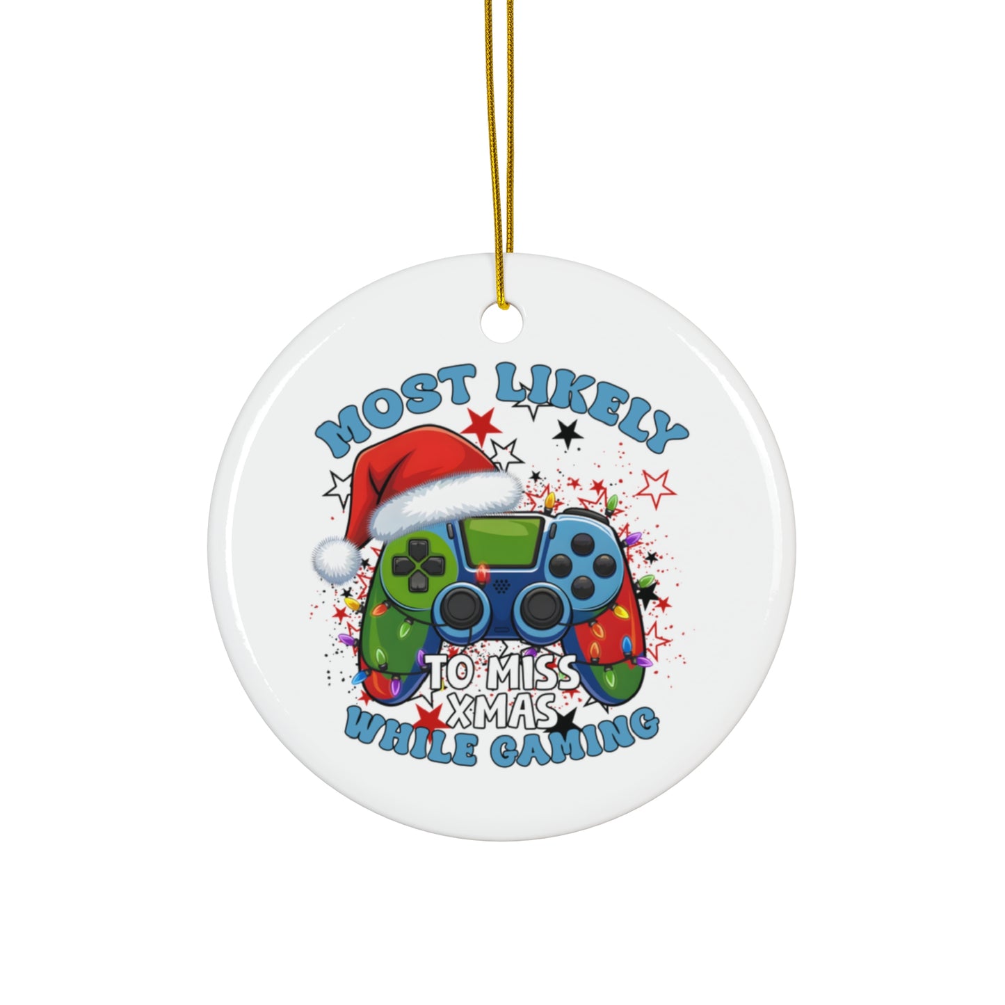 Video Game Ceramic Ornament, Gamer Holiday Decor, Christmas Tree Decoration, Fun Gift for Gaming Enthusiasts, Unique Xmas Ornament, [...]