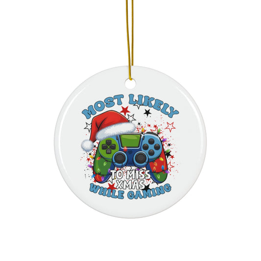 Video Game Ceramic Ornament, Gamer Holiday Decor, Christmas Tree Decoration, Fun Gift for Gaming Enthusiasts, Unique Xmas Ornament, [...]