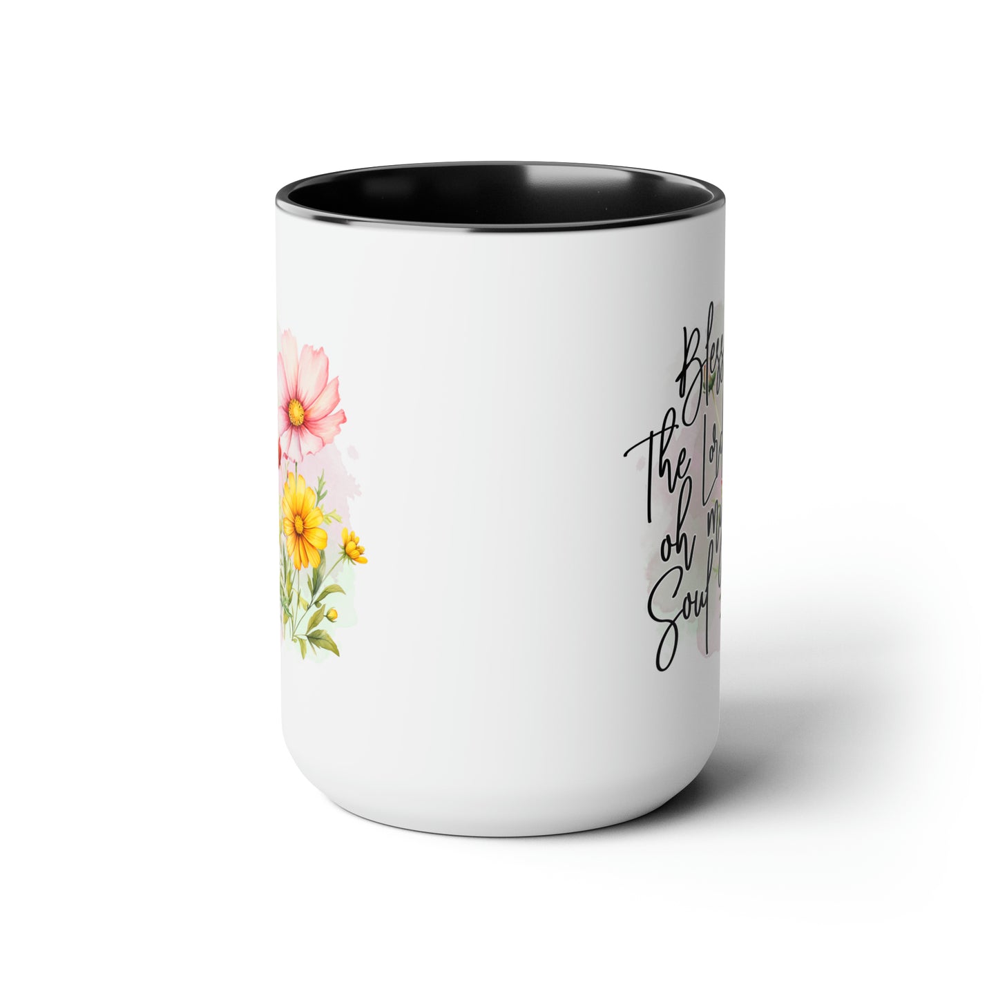 Bless the Lord Two-Tone Coffee Mugs, 15oz