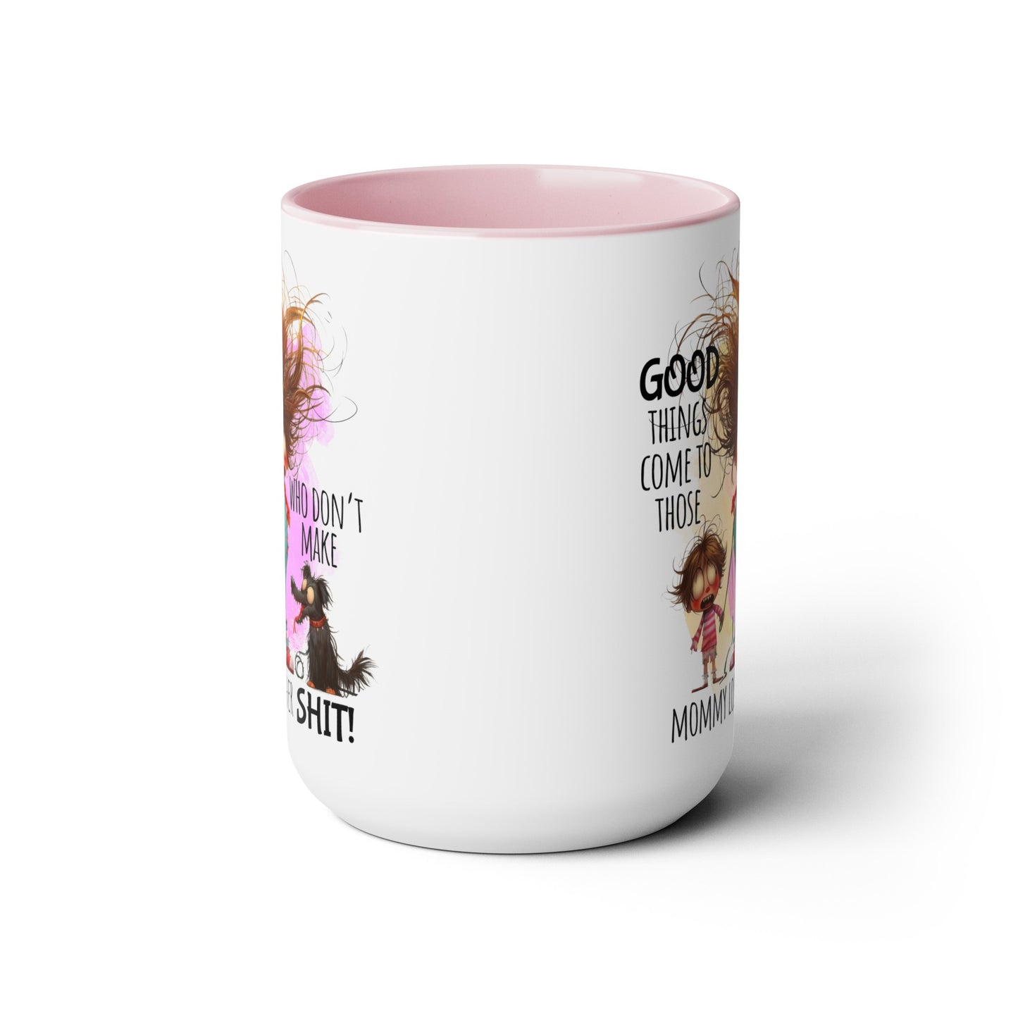 Mom Two-Tone Coffee Mugs, 15oz
