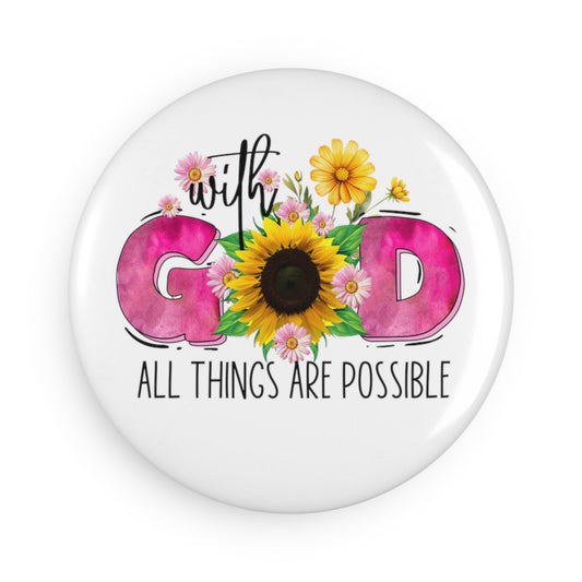 Button Magnet, Round (1 & 10 pcs)