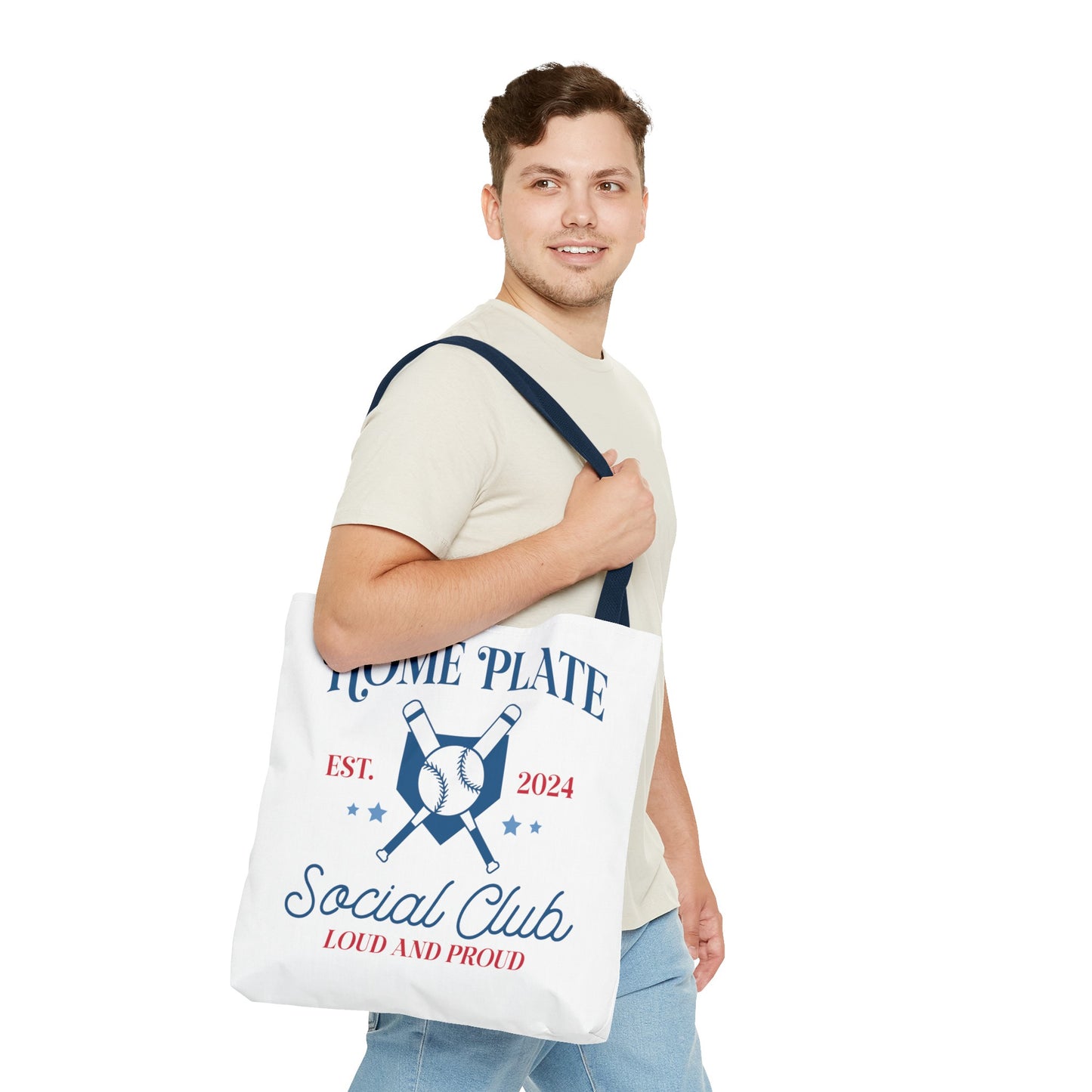 Home Plate Social Club Tote Bag (AOP)