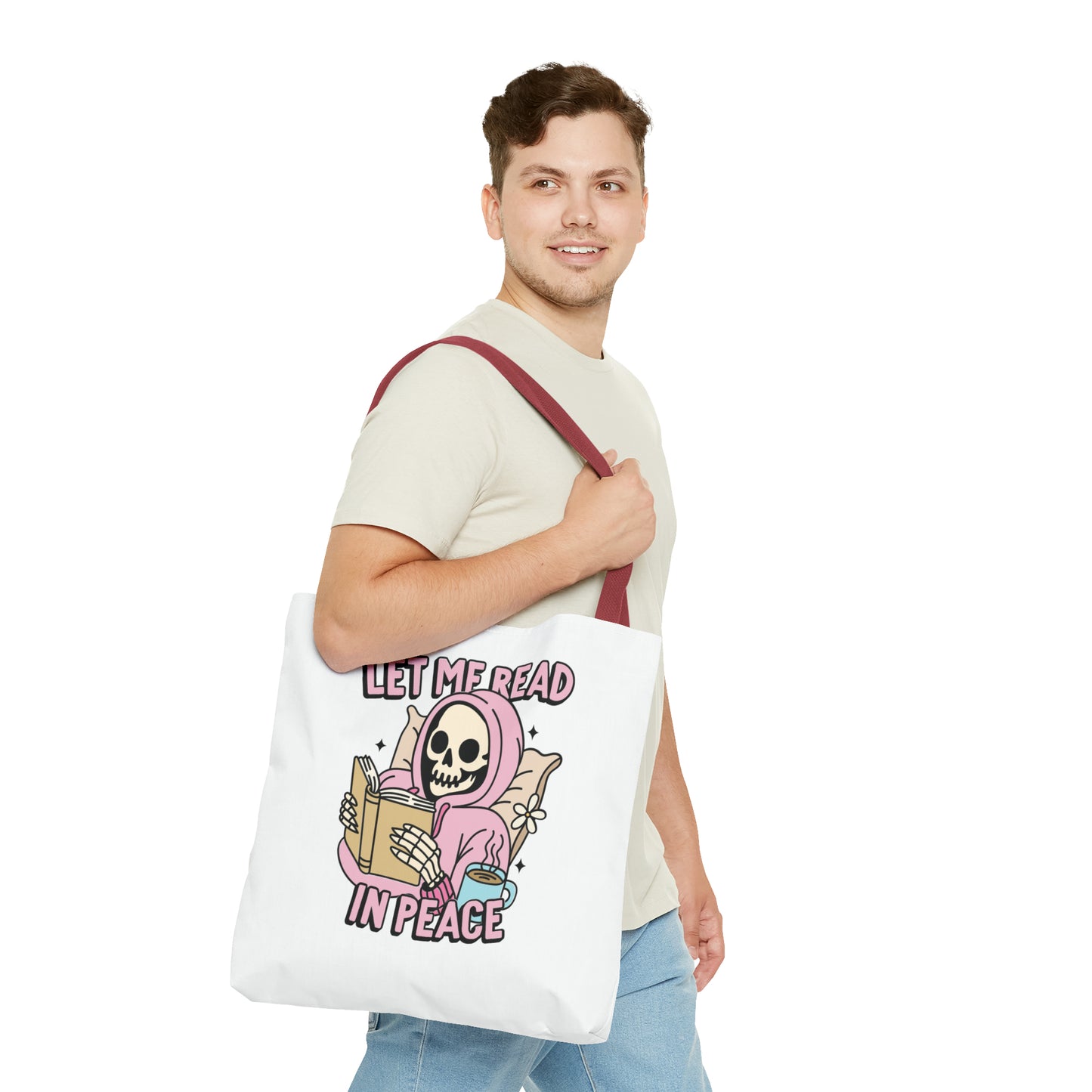 Let Me Read Tote Bag (AOP)