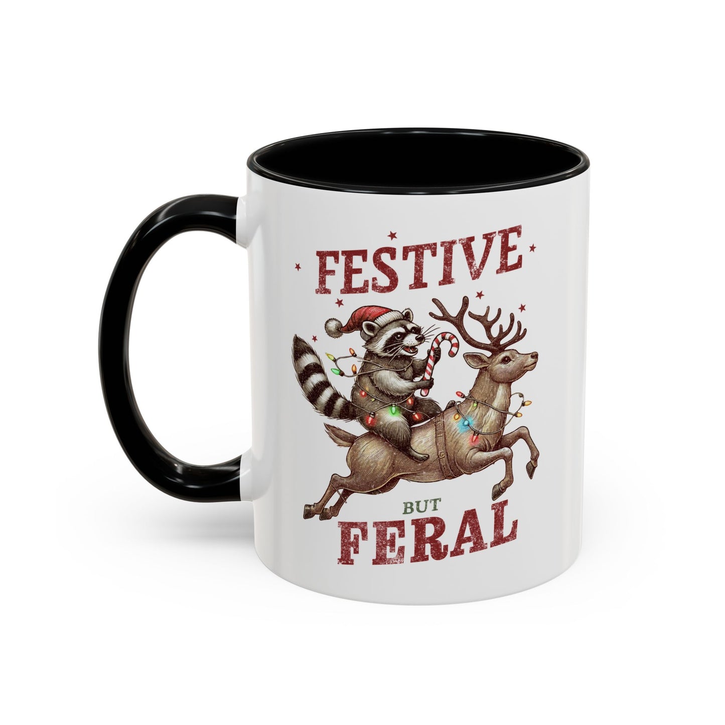 Festive but Feral Accent Coffee Mug (11, 15oz)