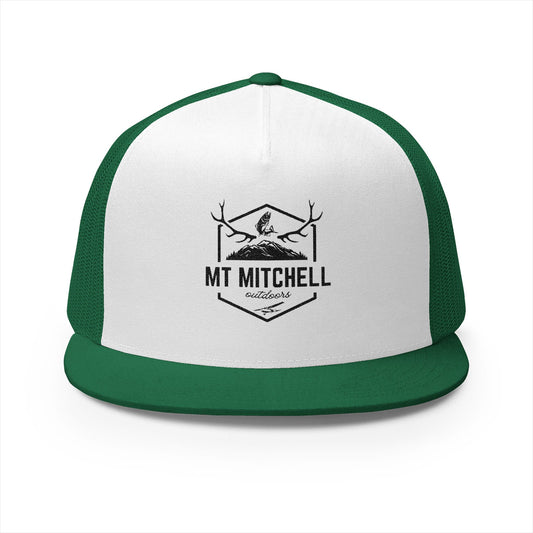 Embroidered 5 Panel Trucker Cap - MT MITCHELL Outdoor Style