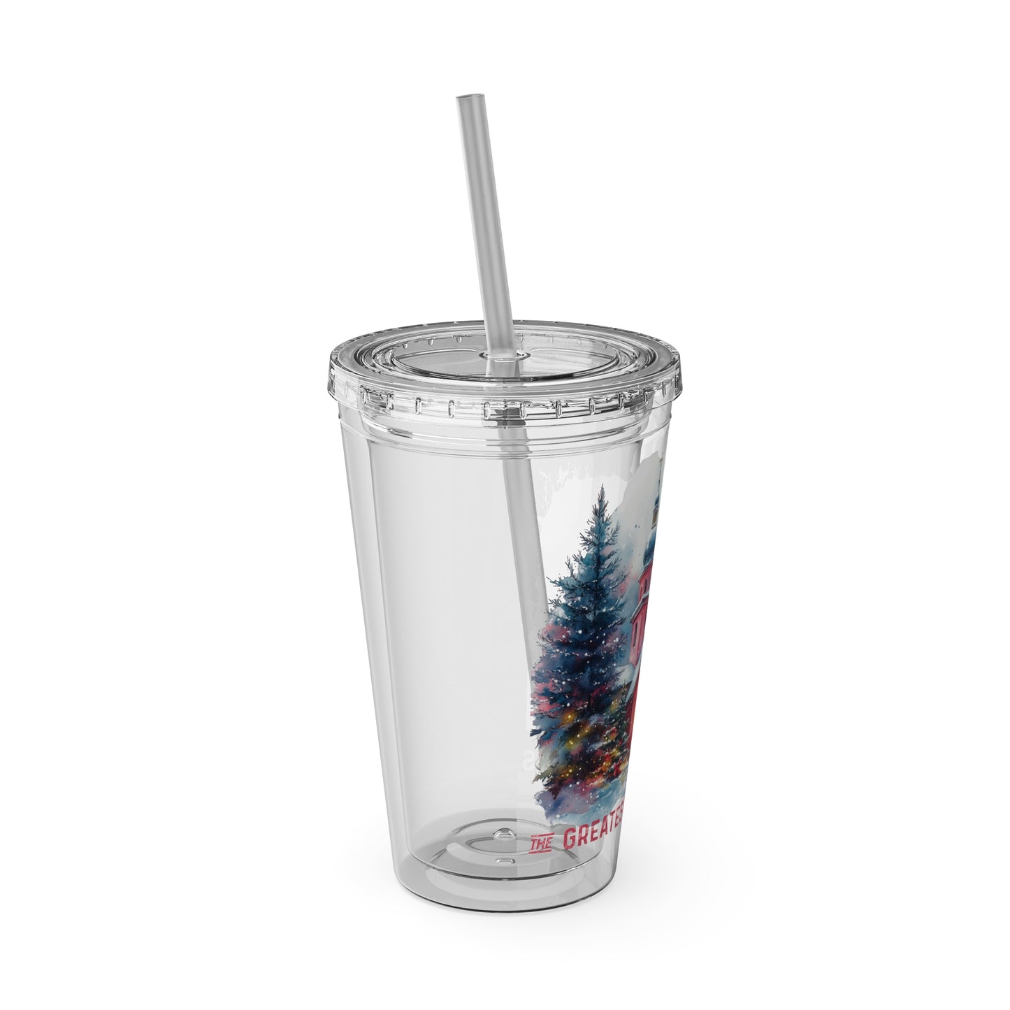 The Greatest Gift Sunsplash Tumbler with Straw, 16oz