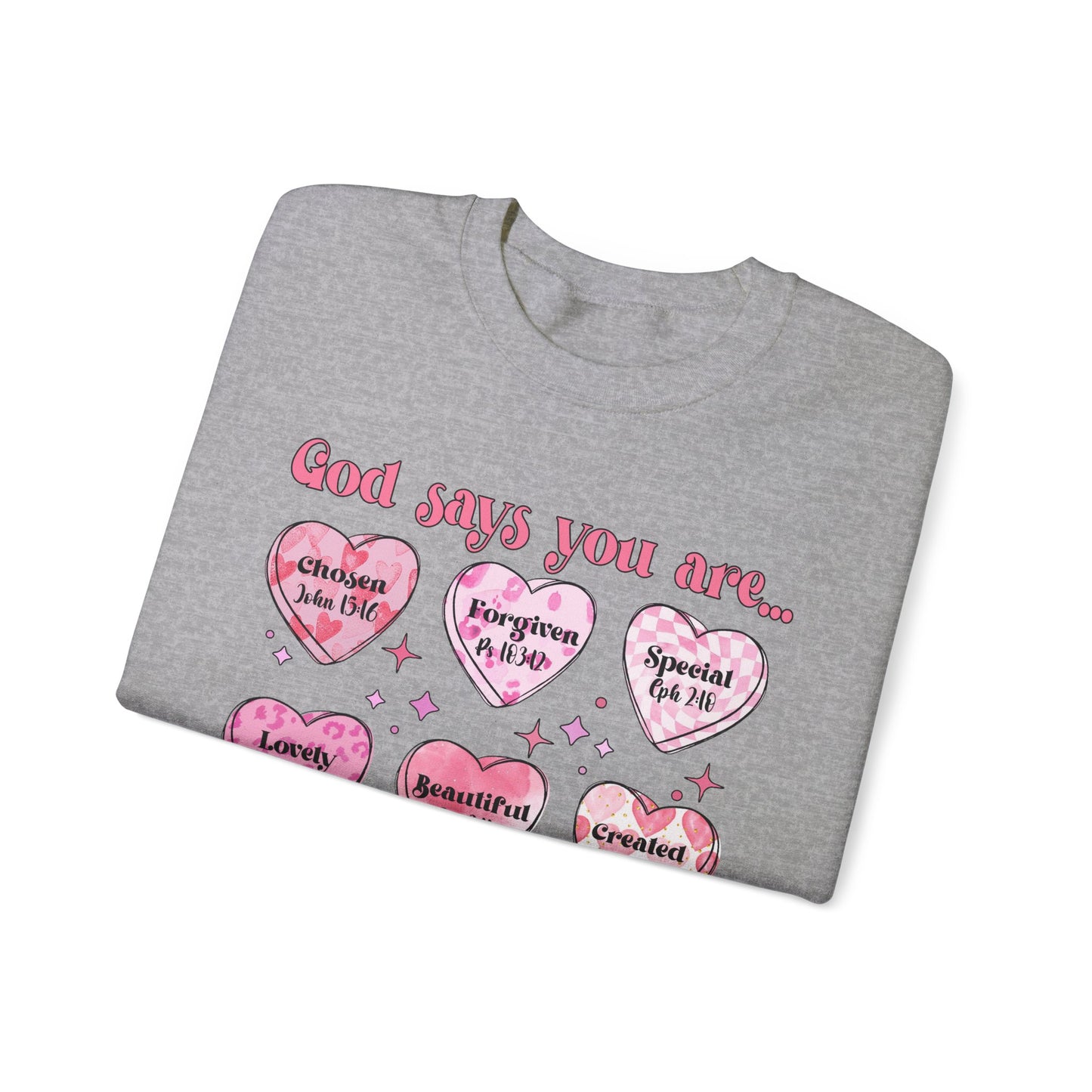 God Says Unisex Heavy Blend™ Crewneck Sweatshirt