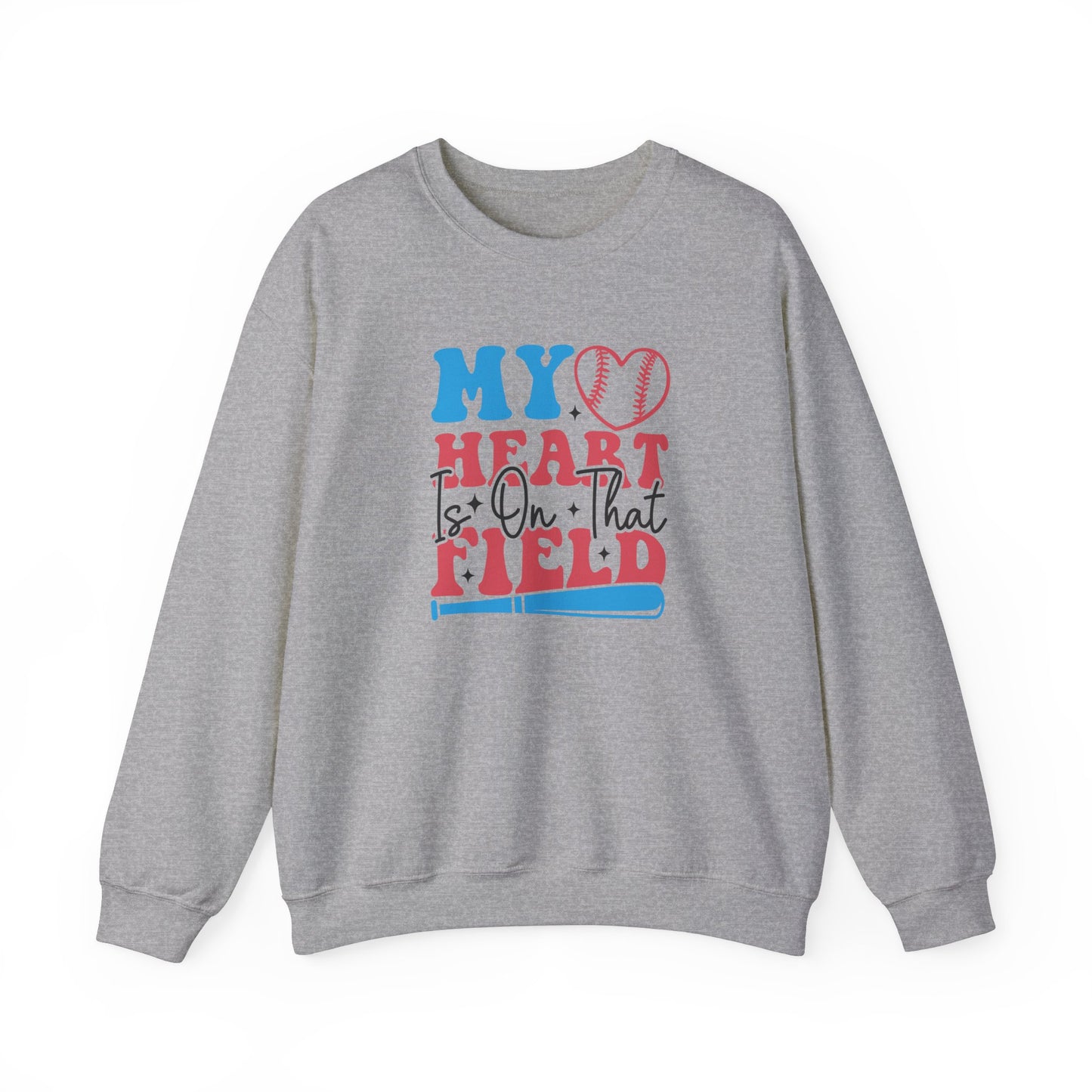Heart is on that Field Unisex Heavy Blend™ Crewneck Sweatshirt