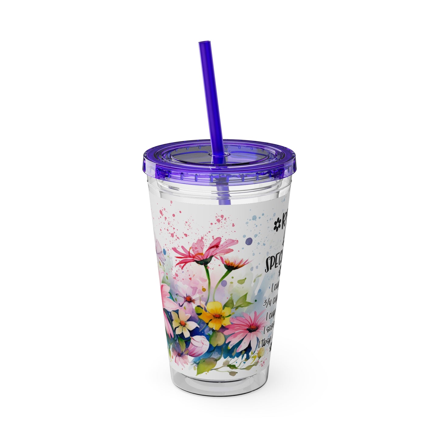 Nana Sunsplash Tumbler with Straw, 16oz