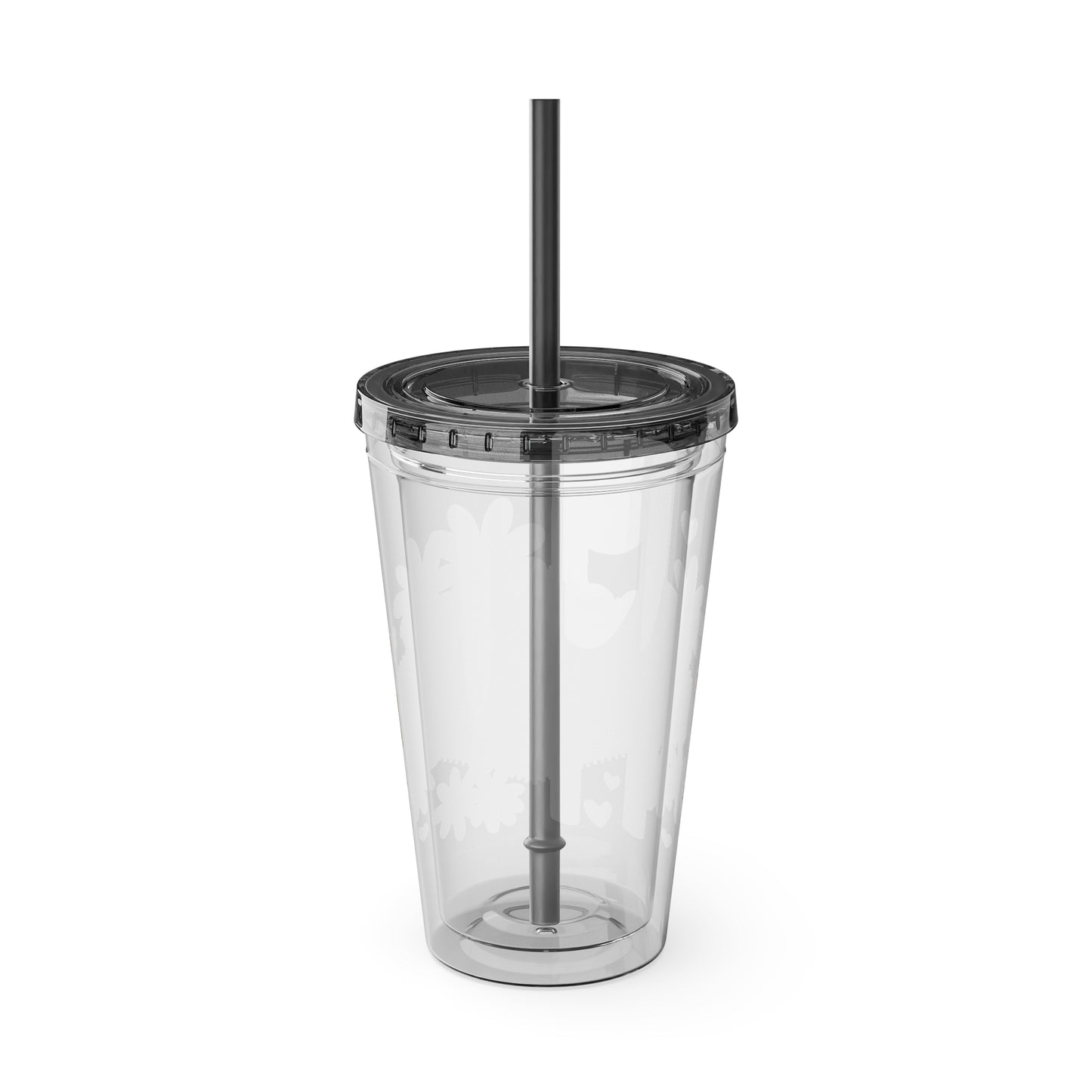 Happy Girl Sunsplash Tumbler with Straw, 16oz