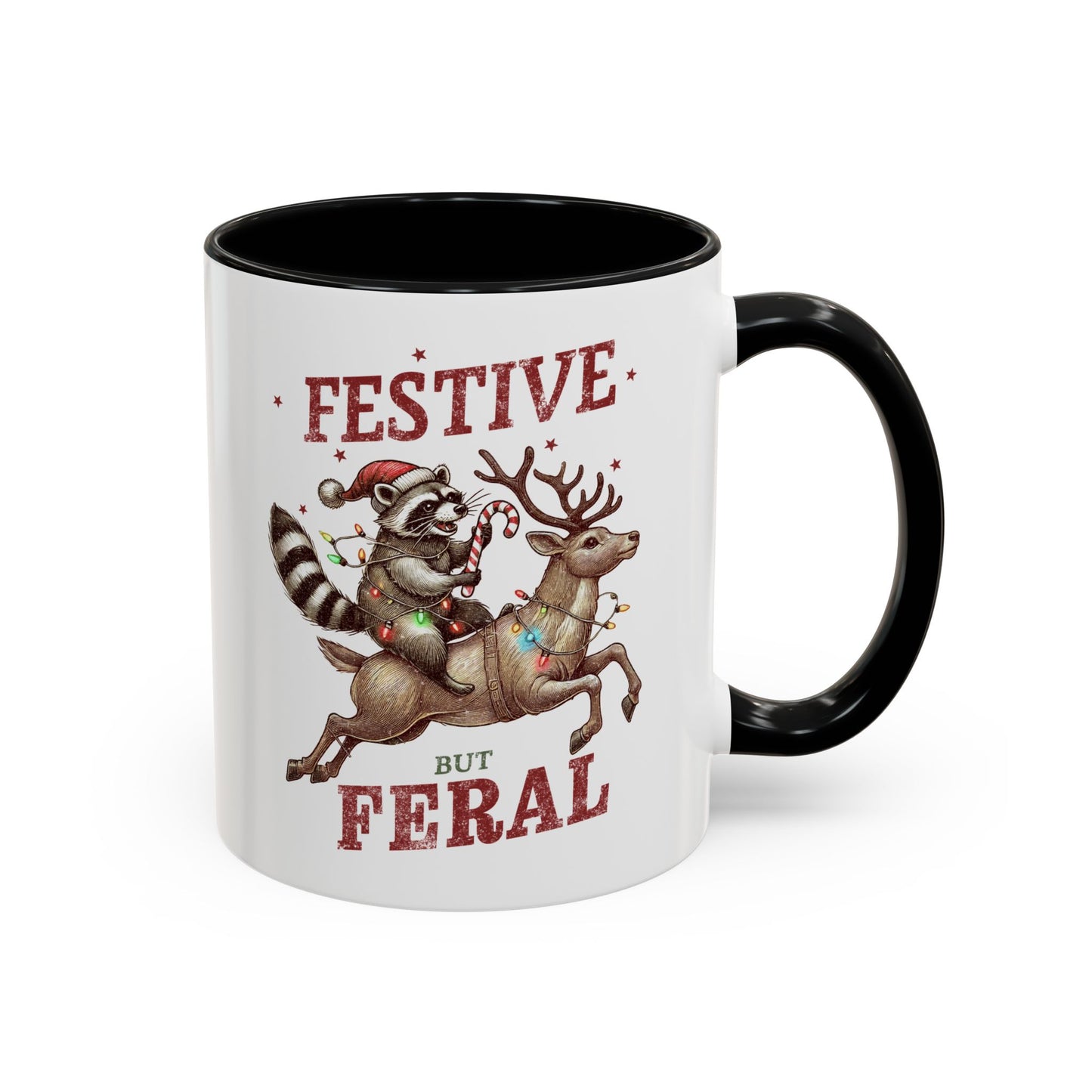 Festive but Feral Accent Coffee Mug (11, 15oz)
