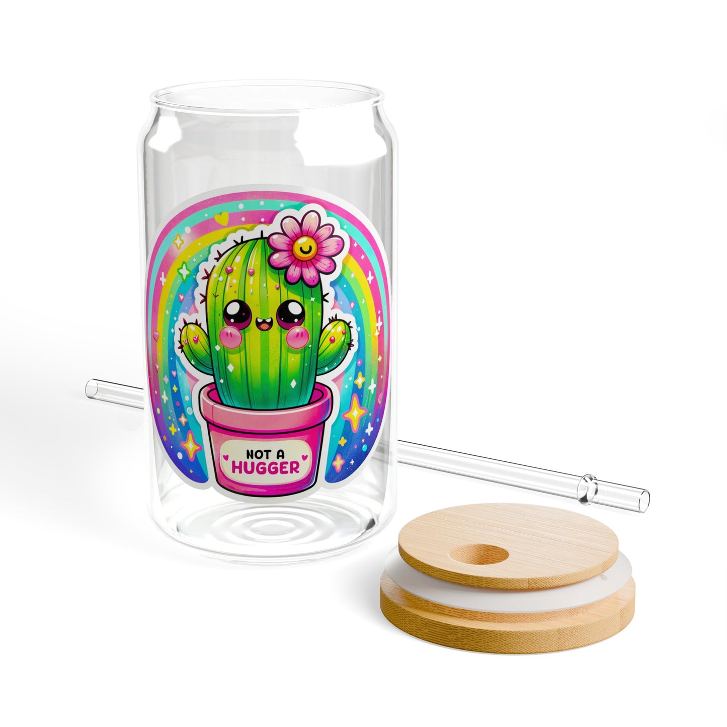 Not A Hugger Sipper Glass, 16oz