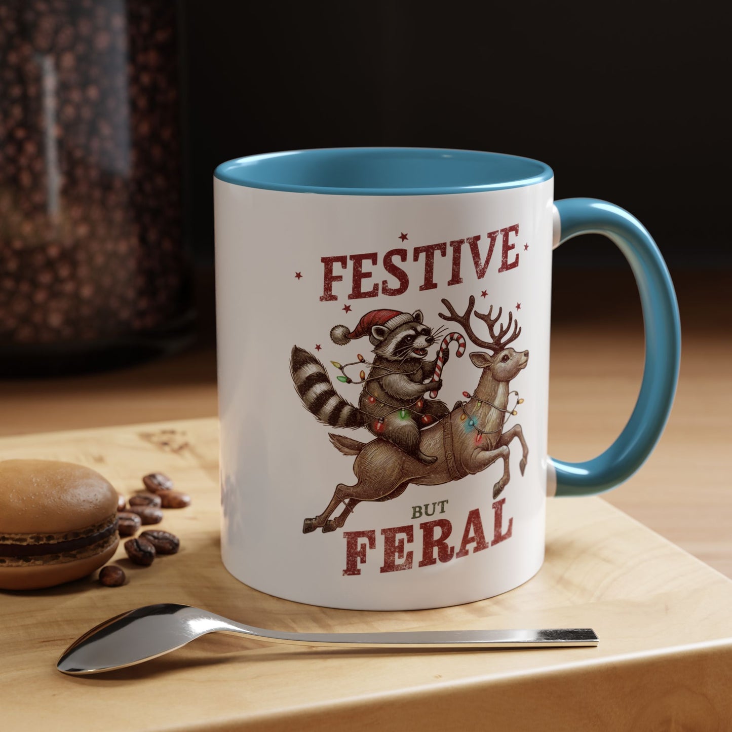 Festive but Feral Accent Coffee Mug (11, 15oz)
