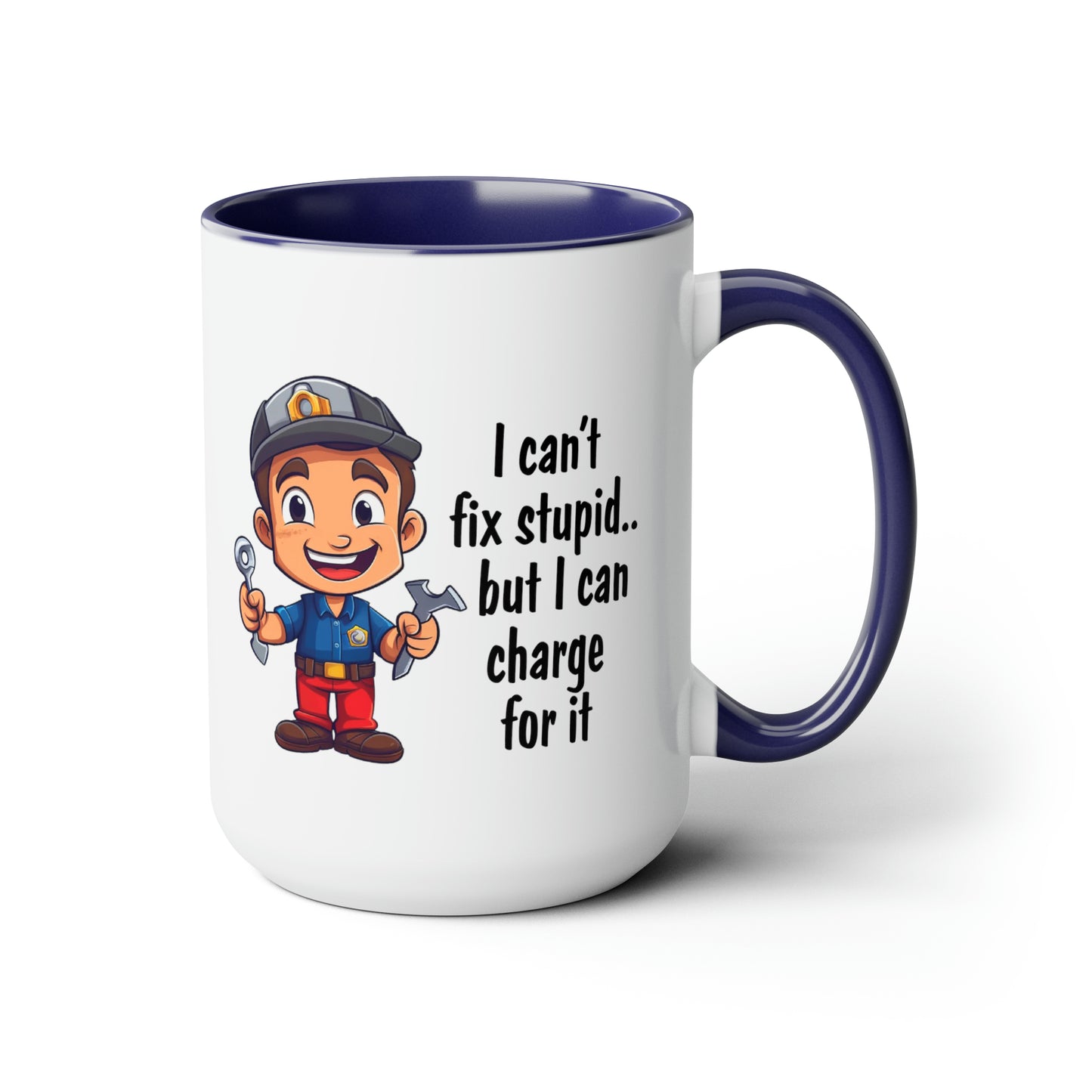Two-Tone Coffee Mugs, 15oz