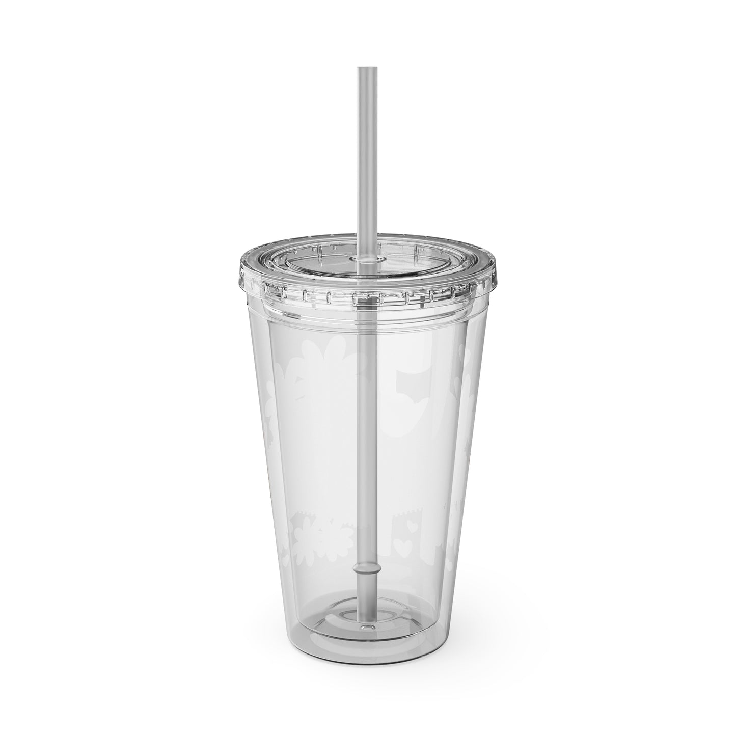 Happy Girl Sunsplash Tumbler with Straw, 16oz