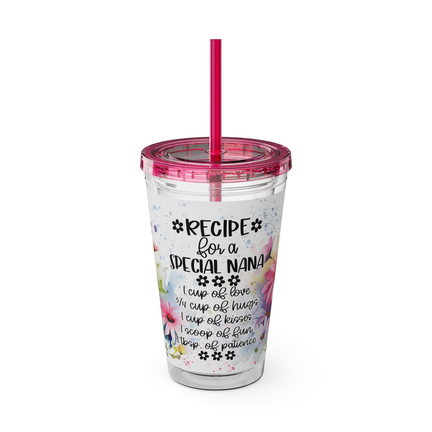 Nana Sunsplash Tumbler with Straw, 16oz